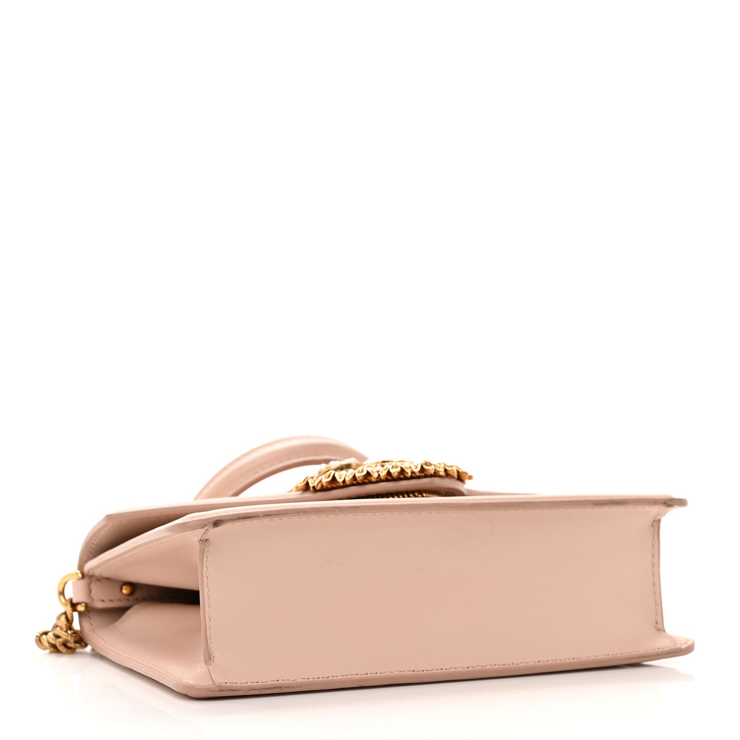 Smooth Calfskin Small Devotion Envelope Top Handle Bag Cipria