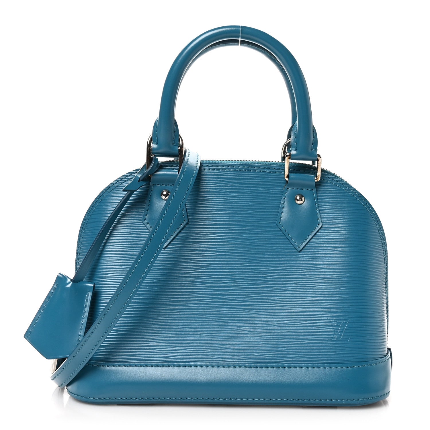 Louis Vuitton Epi Alma BB Cyan 1 of 9