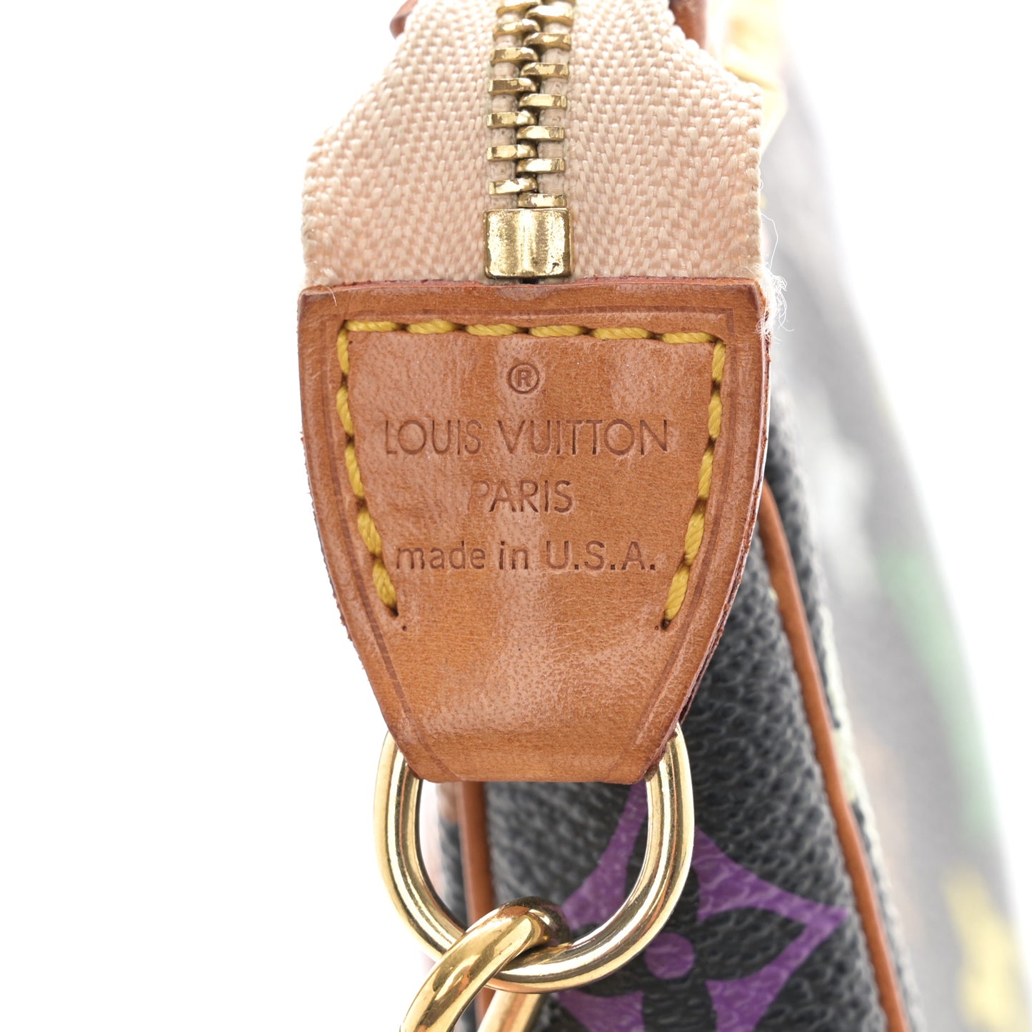 Monogram Multicolor Pochette Accessories Black