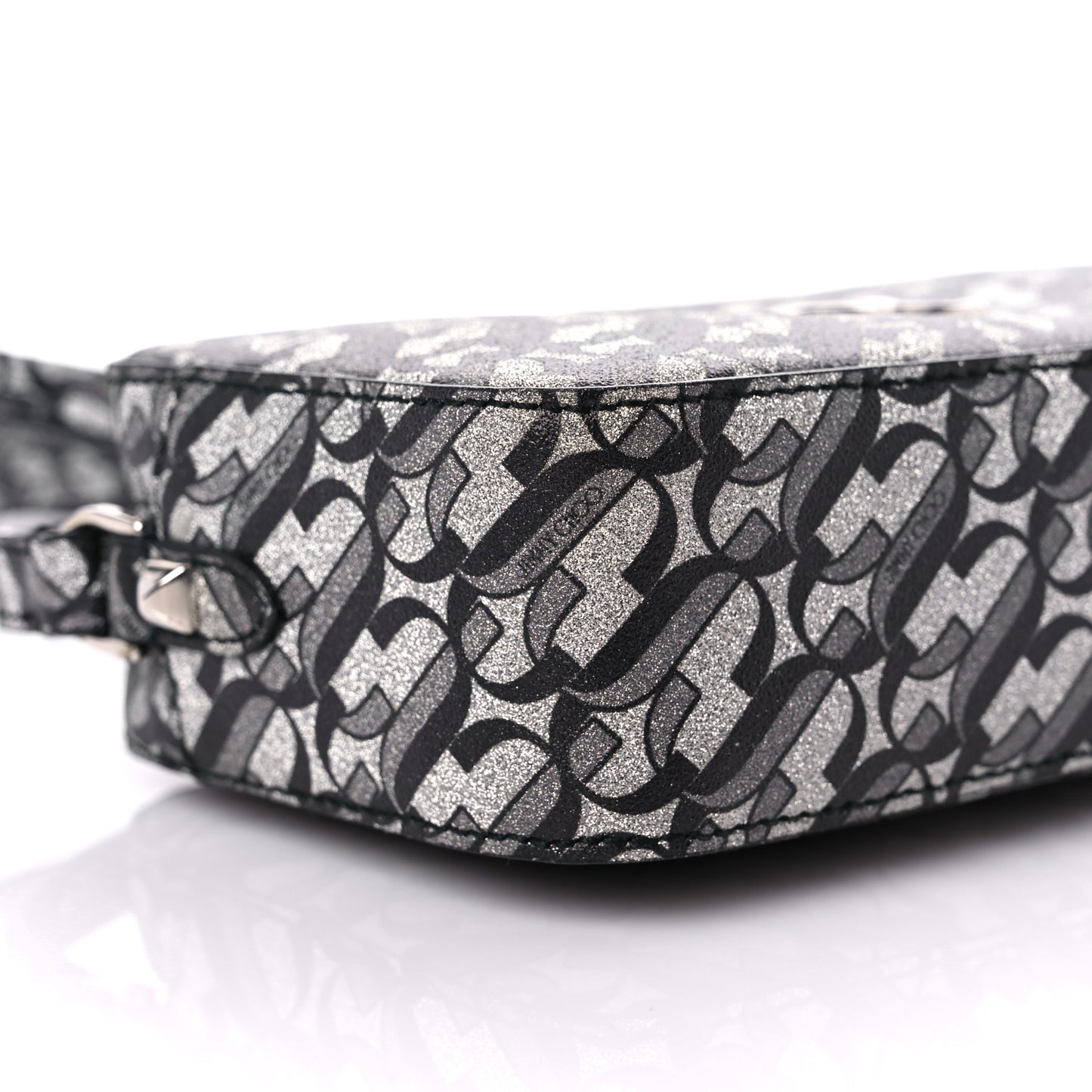 Glitter JC Logo Camera Bag Silver Black