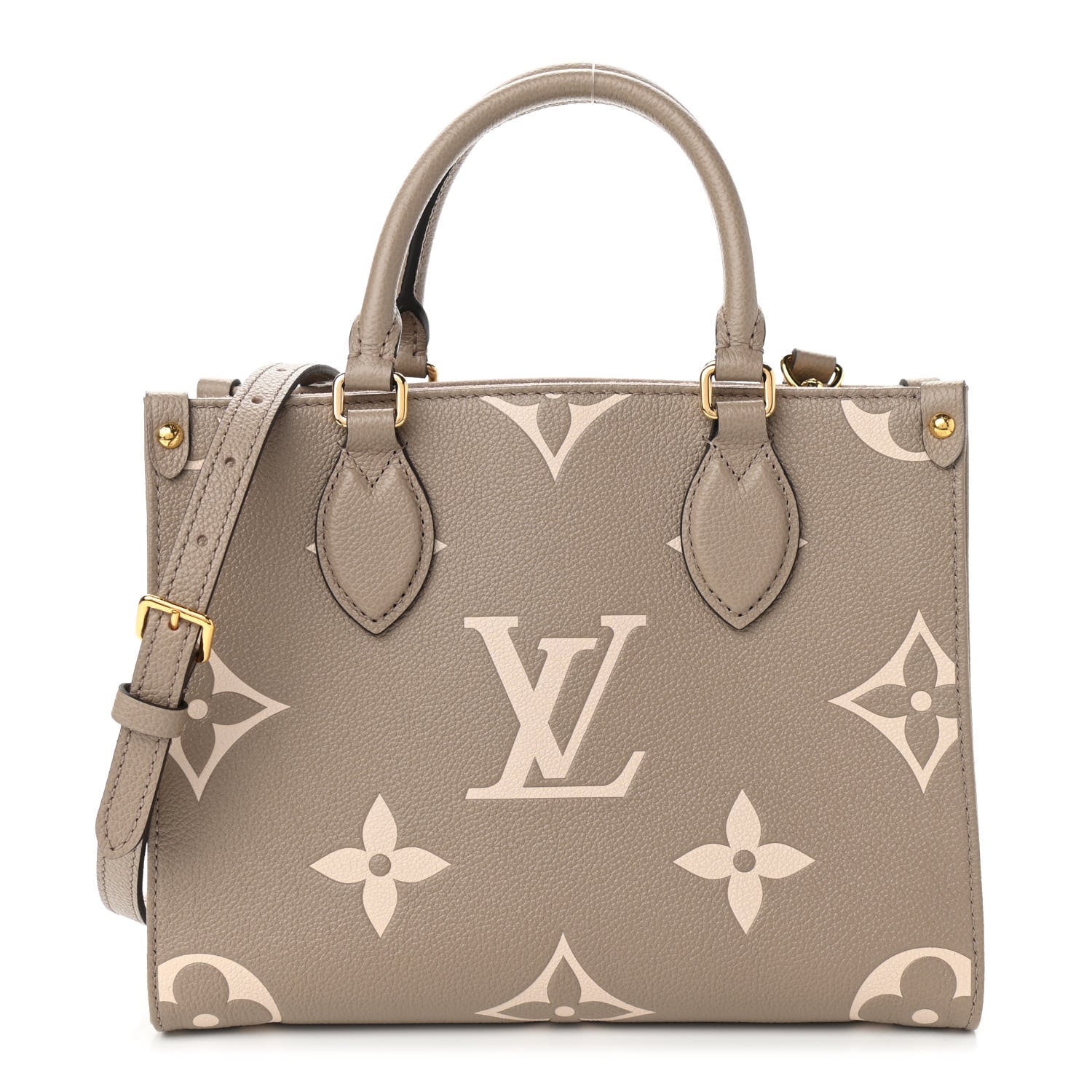 Louis Vuitton Empreinte Monogram Giant Onthego PM Tourterelle Creme 1 of 10