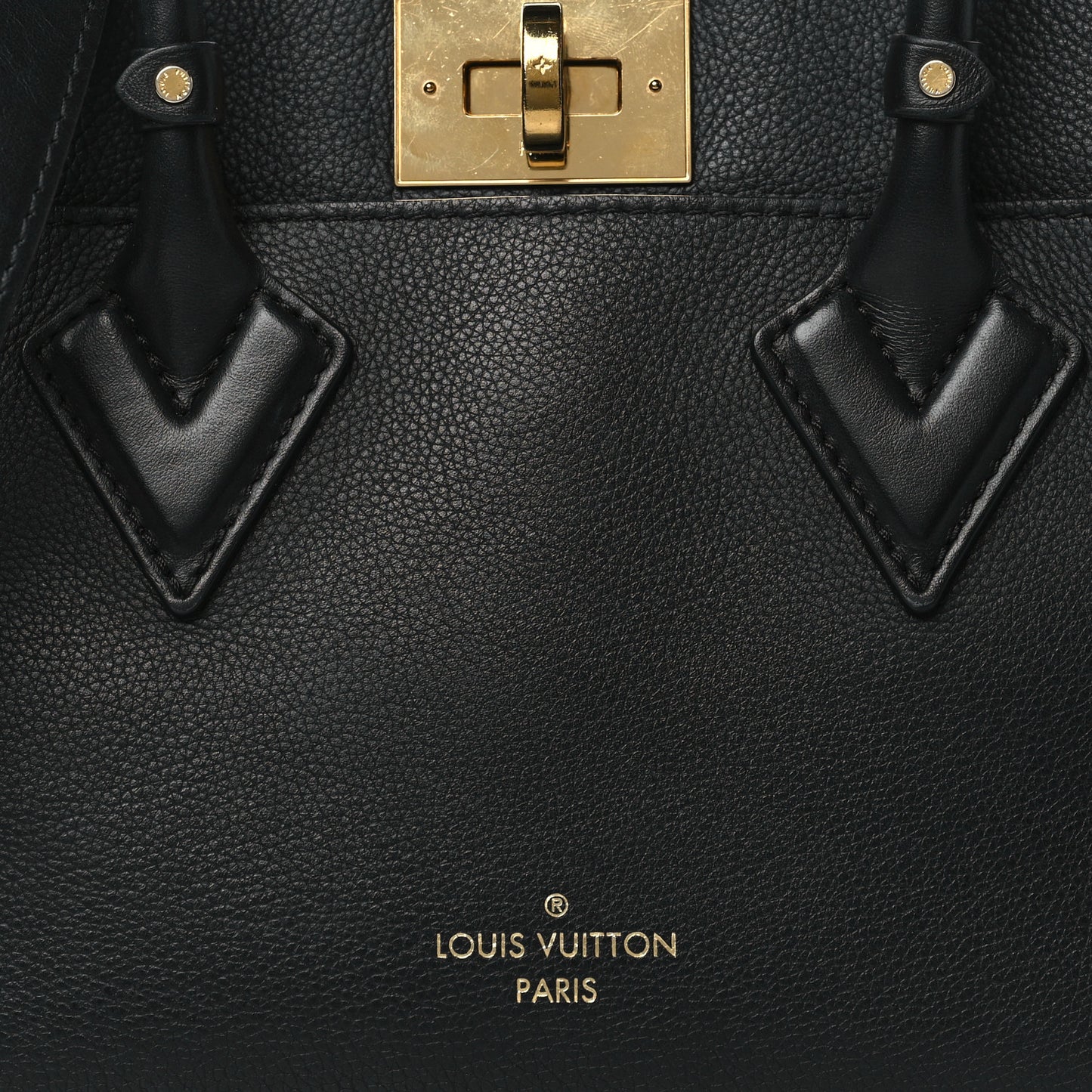 Calfskin Monogram On My Side PM Black