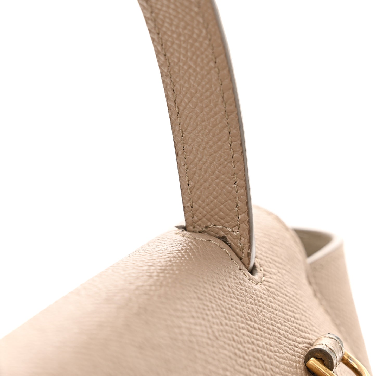 Grained Calfskin Nano Belt Bag Light Taupe