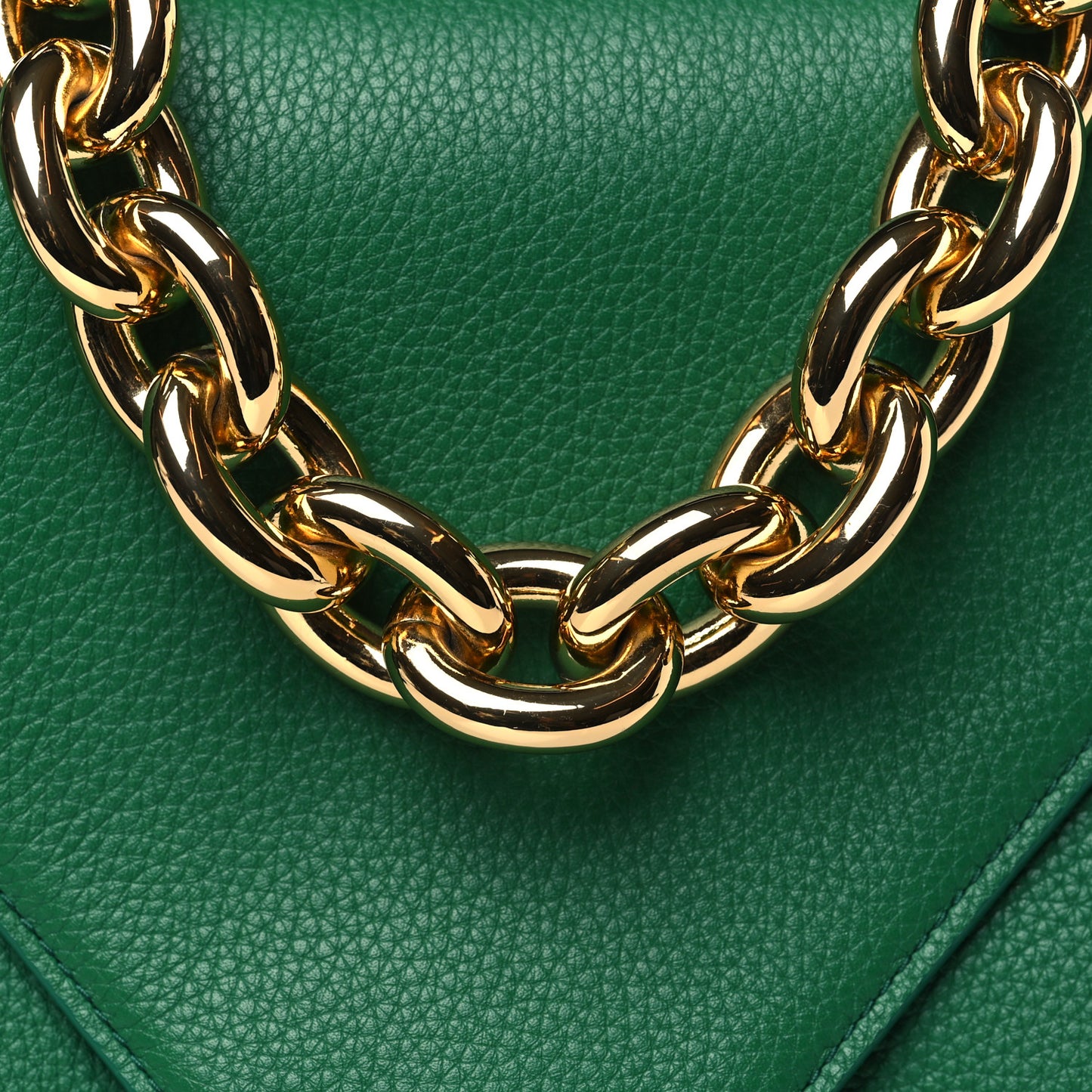 BOTTEGA VENETA Calfskin Mount Envelope Bag Jungle