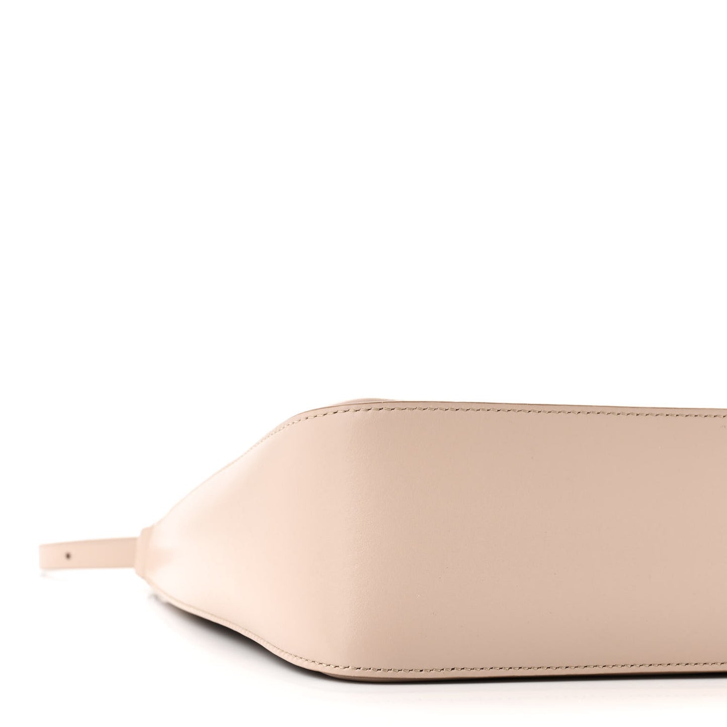 Smooth Calfskin Small Moon Cut Out Shoulder Bag Dune