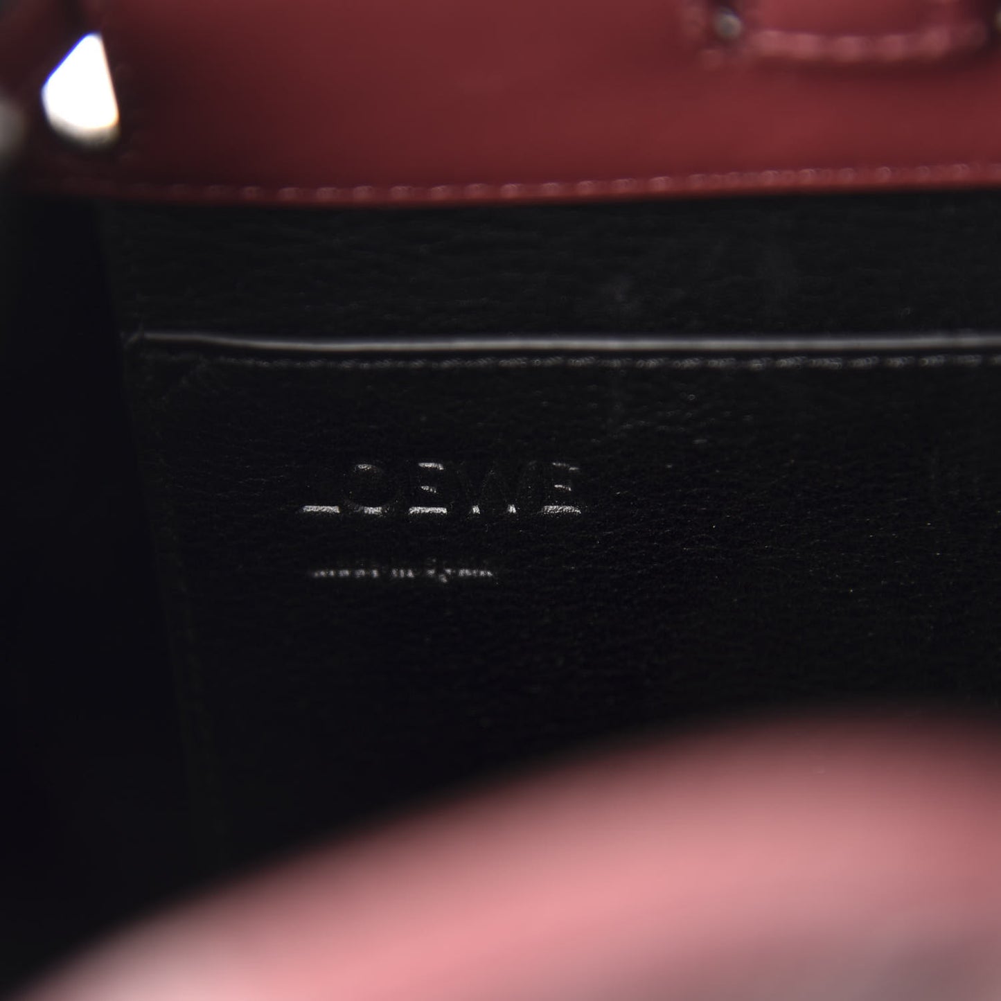Boxcalf Lazo Tote Burgundy