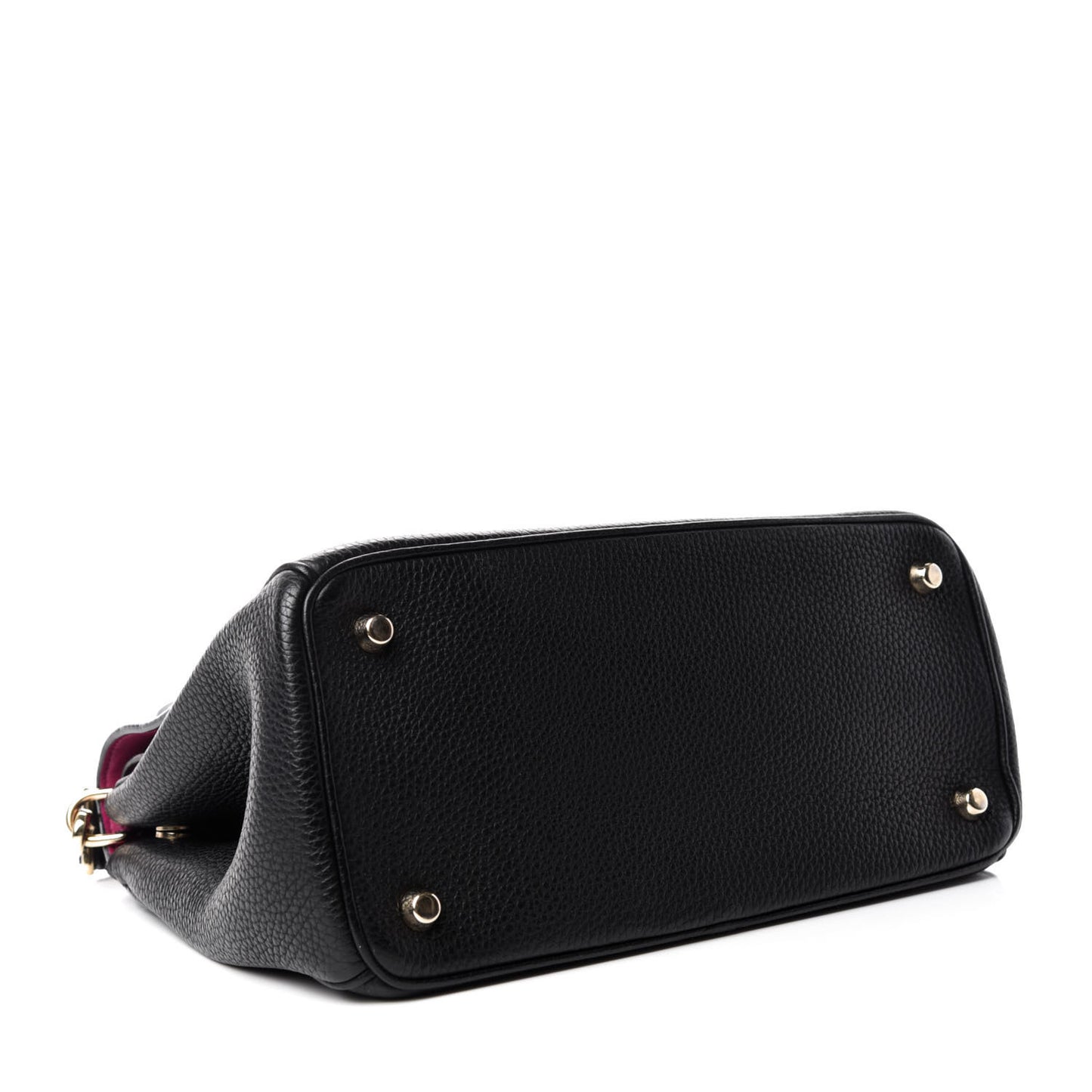 Bullcalf Small Be Dior Flap Black Fraise