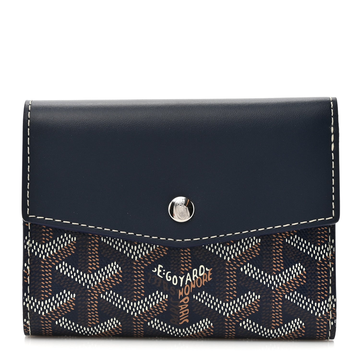 Goyard Goyardine Saint-Gabriel Compact Wallet Blue 1 of 8