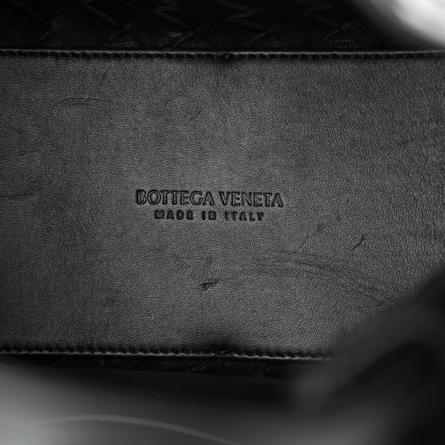 Nappa Intrecciato Small Andiamo Shoulder Bag Black