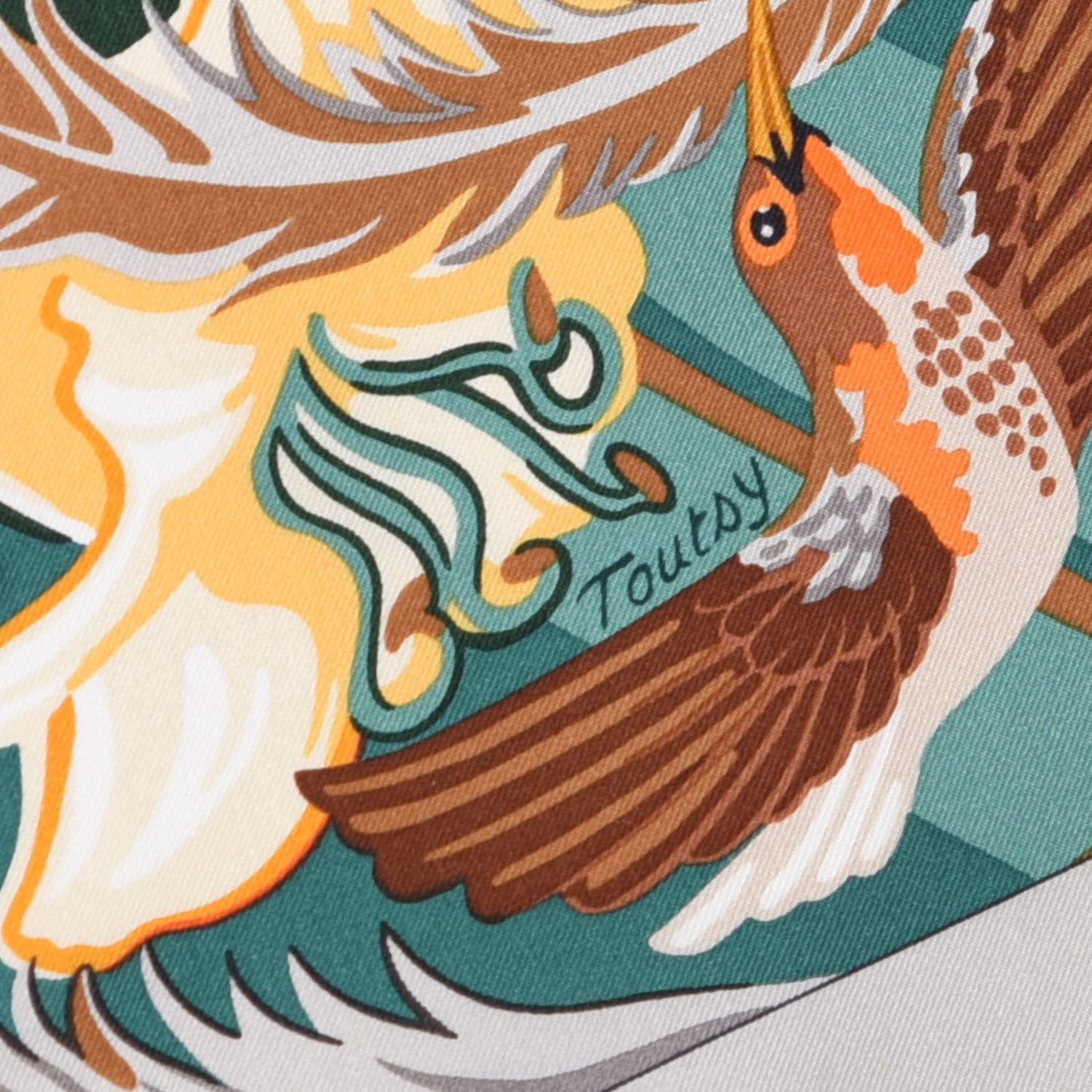 Silk Carnaval des Oiseaux Shawl 140