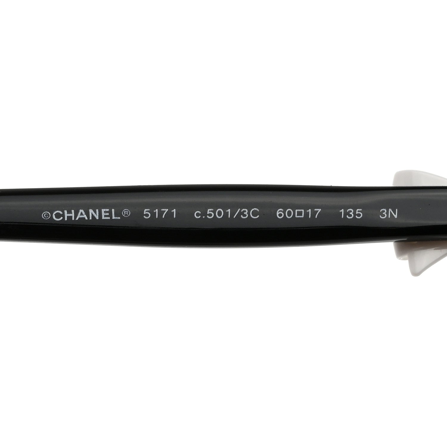 Chanel CC Bow Sunglasses 5171 Black White 5 of 8