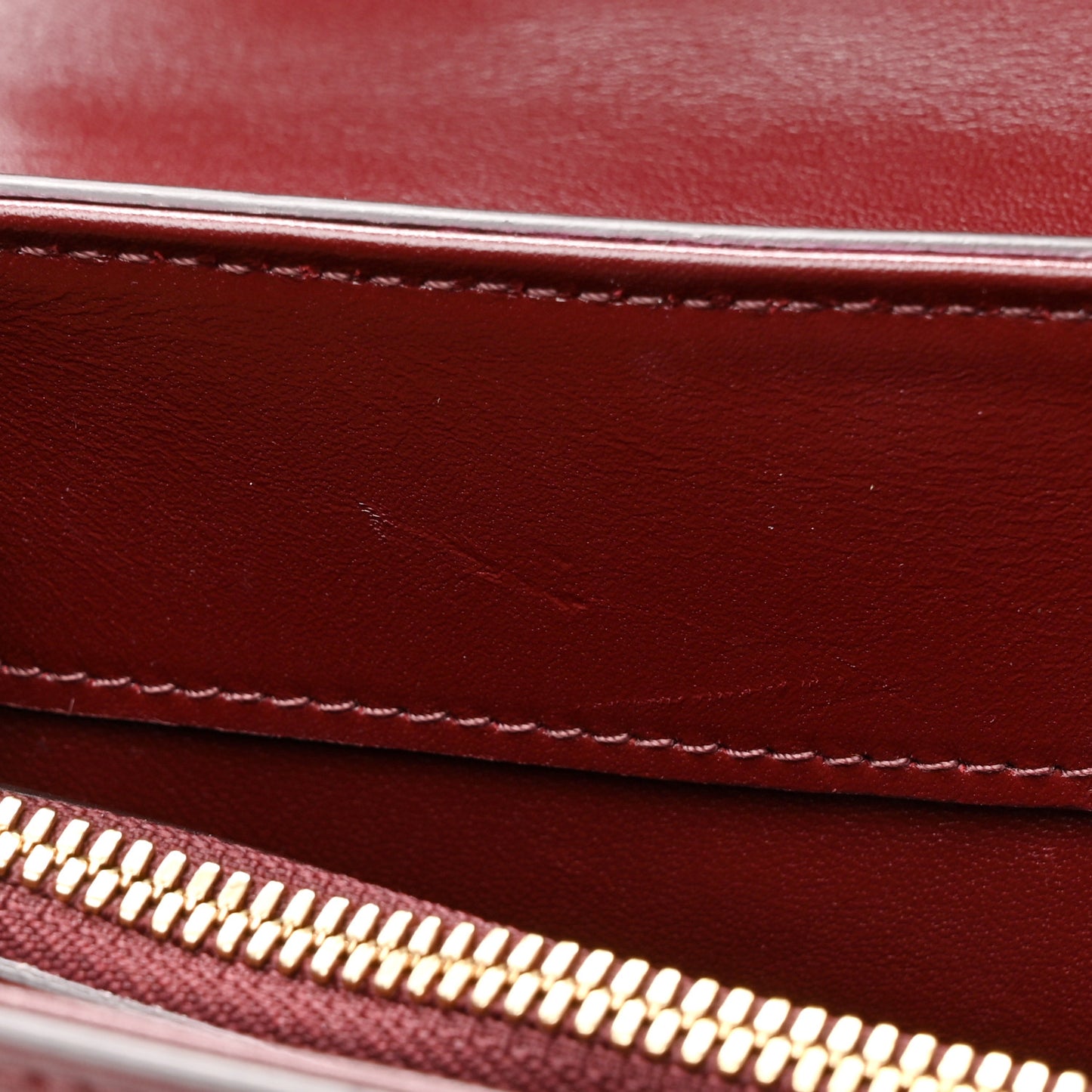 Satinated Calfskin Medium 16 Top Handle Bag Light Burgundy