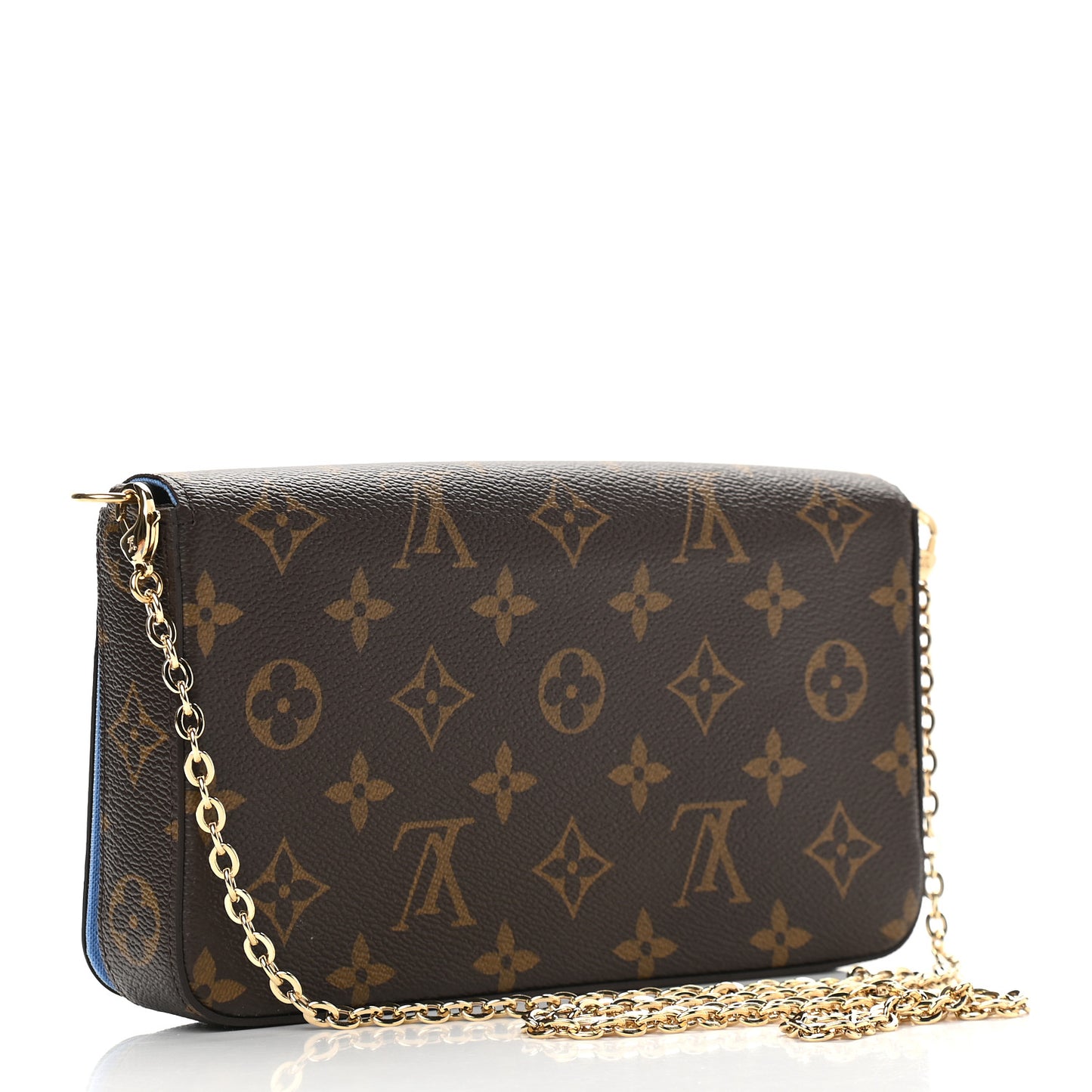 Monogram 2021 Christmas Animation China Wall Pochette Felicie Chain Wallet Myosotis Blue