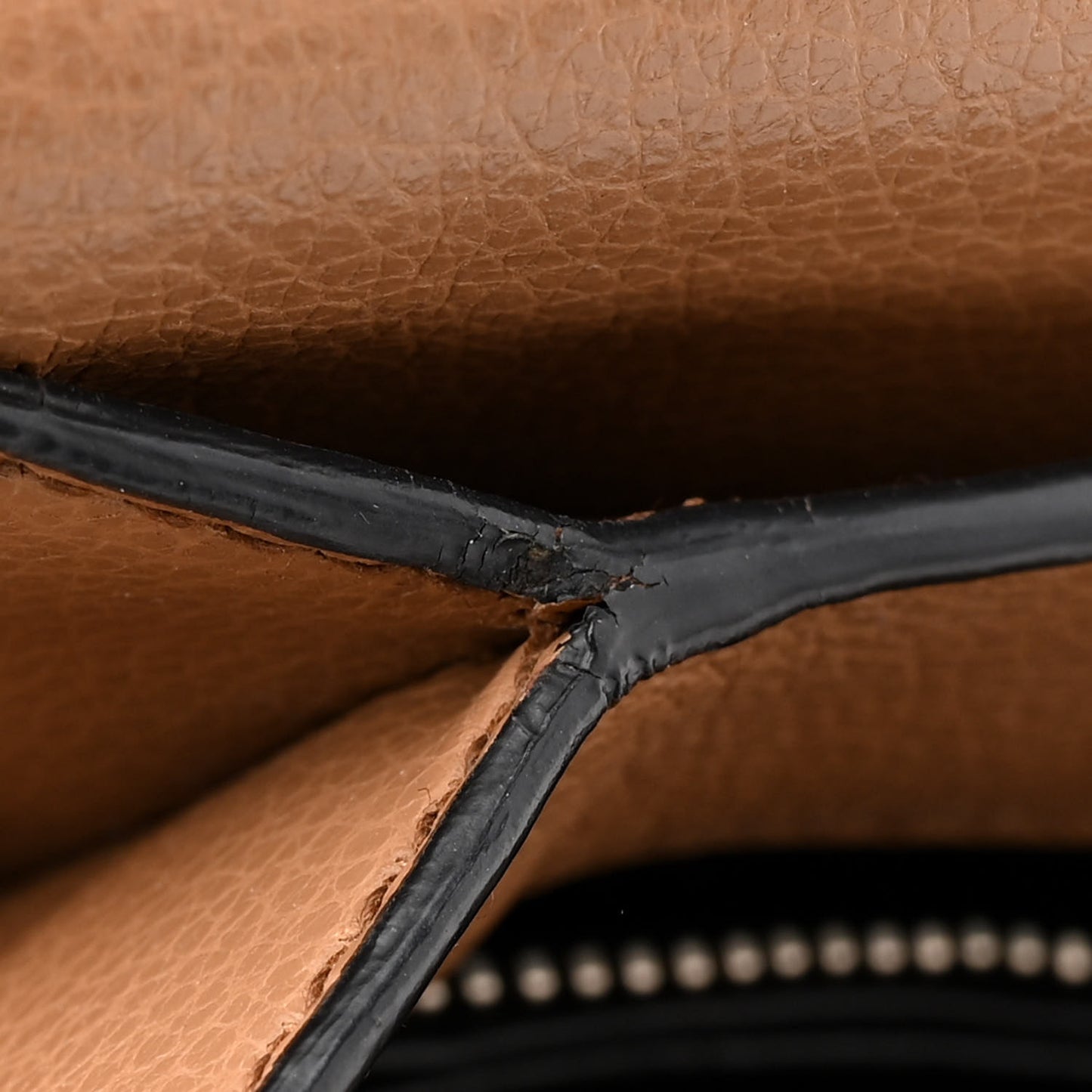 Glace Calfskin Arcade Crossbody Bag Caramel