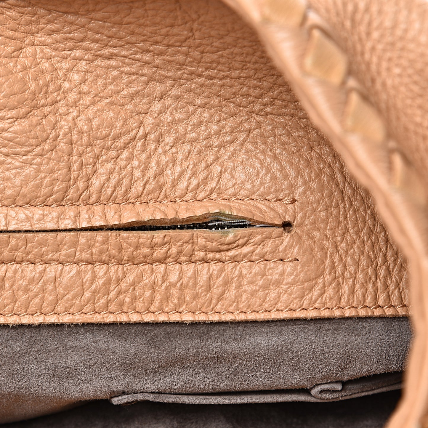 Cervo Deerskin Large Hobo Carmel