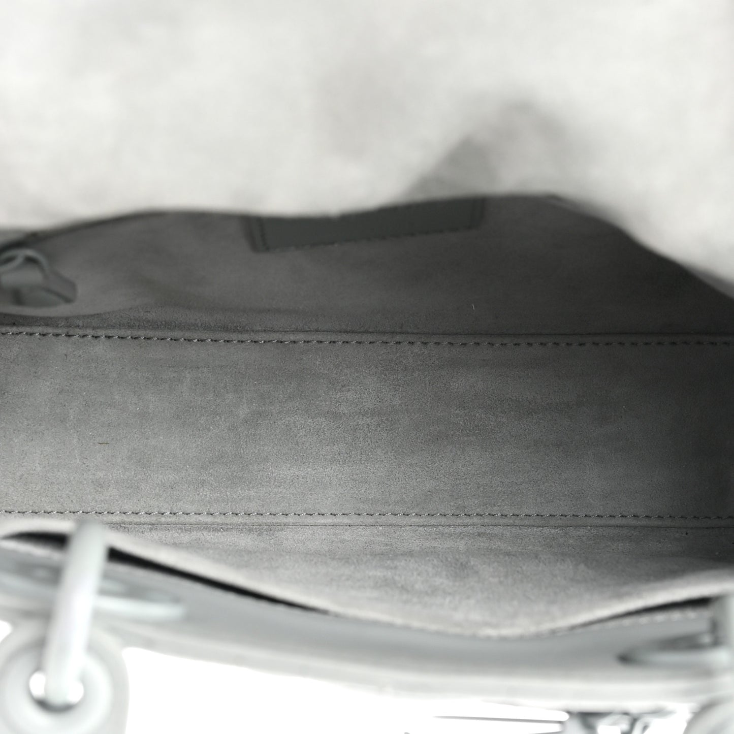 Ultra Matte Calfskin Cannage Small My ABCDior Lady Dior Gray