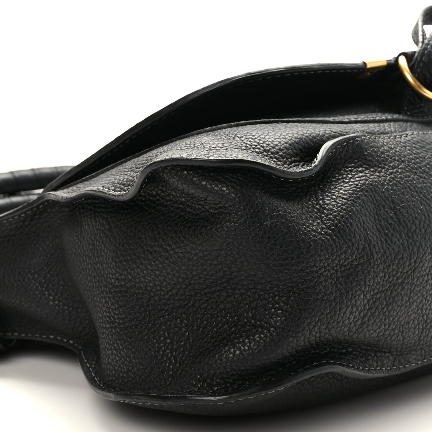 Calfskin Medium Marcie Satchel Black