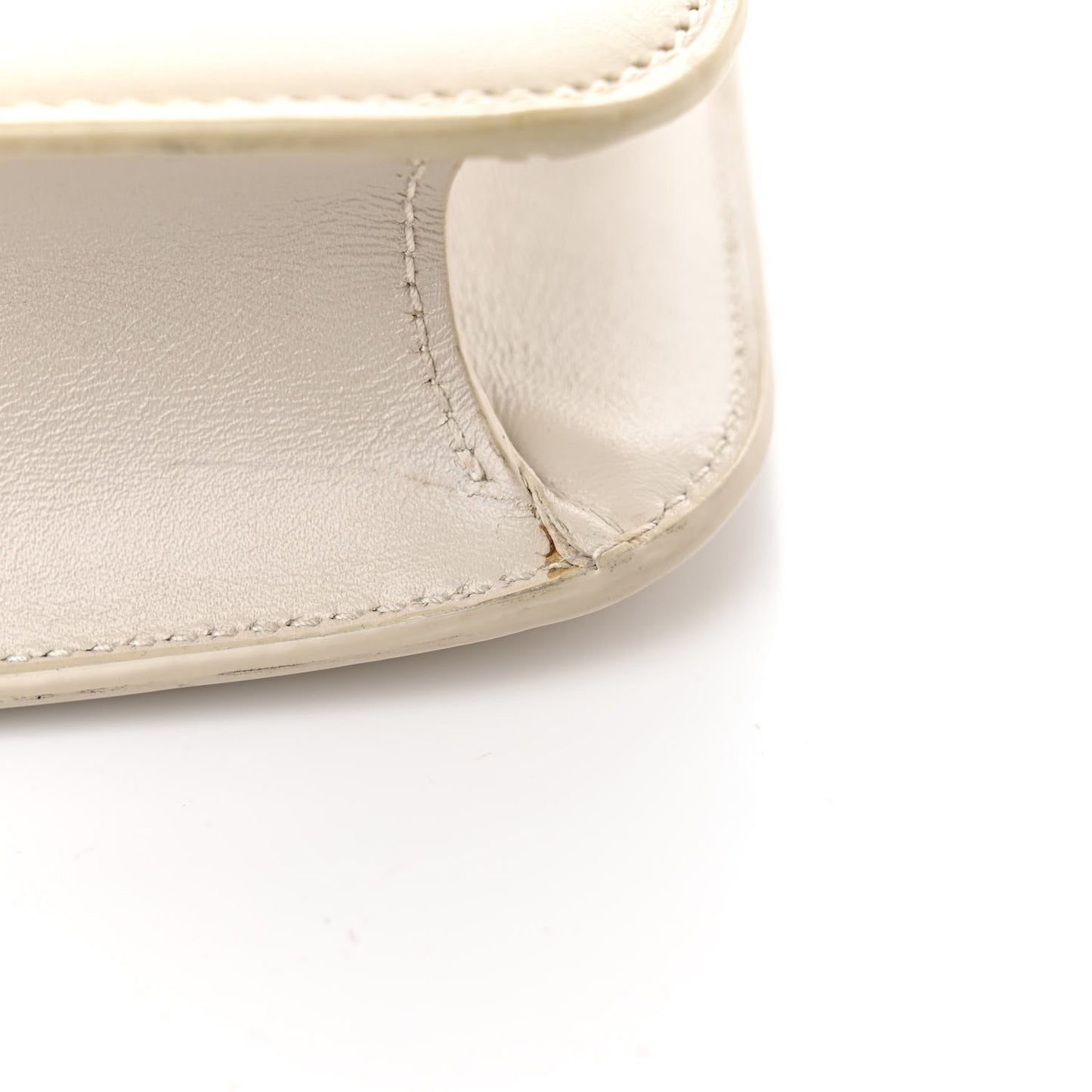 Smooth Calfskin Carre Satchel Crema Soft