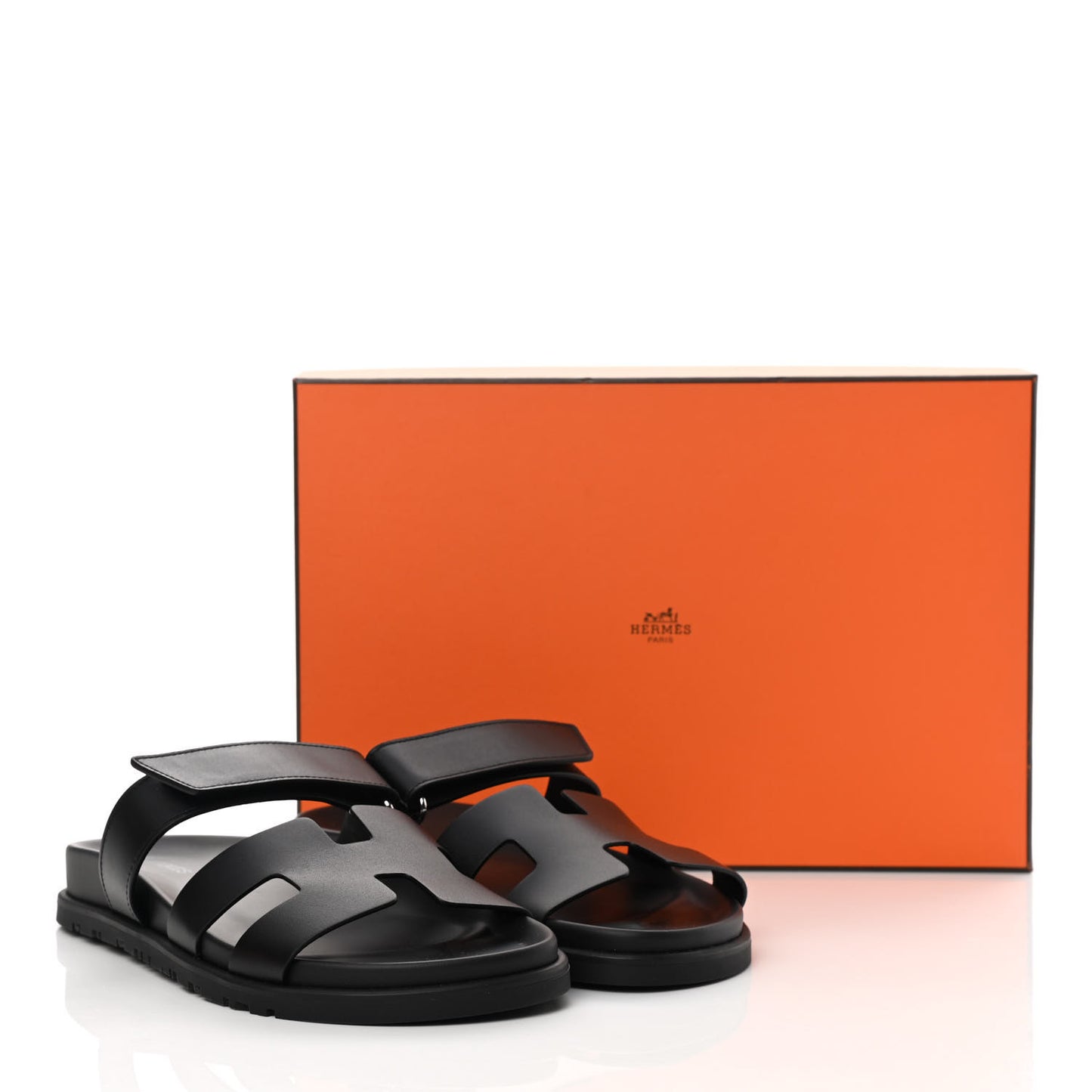 Calfskin Womens Chypre Sandals 37.5 Black