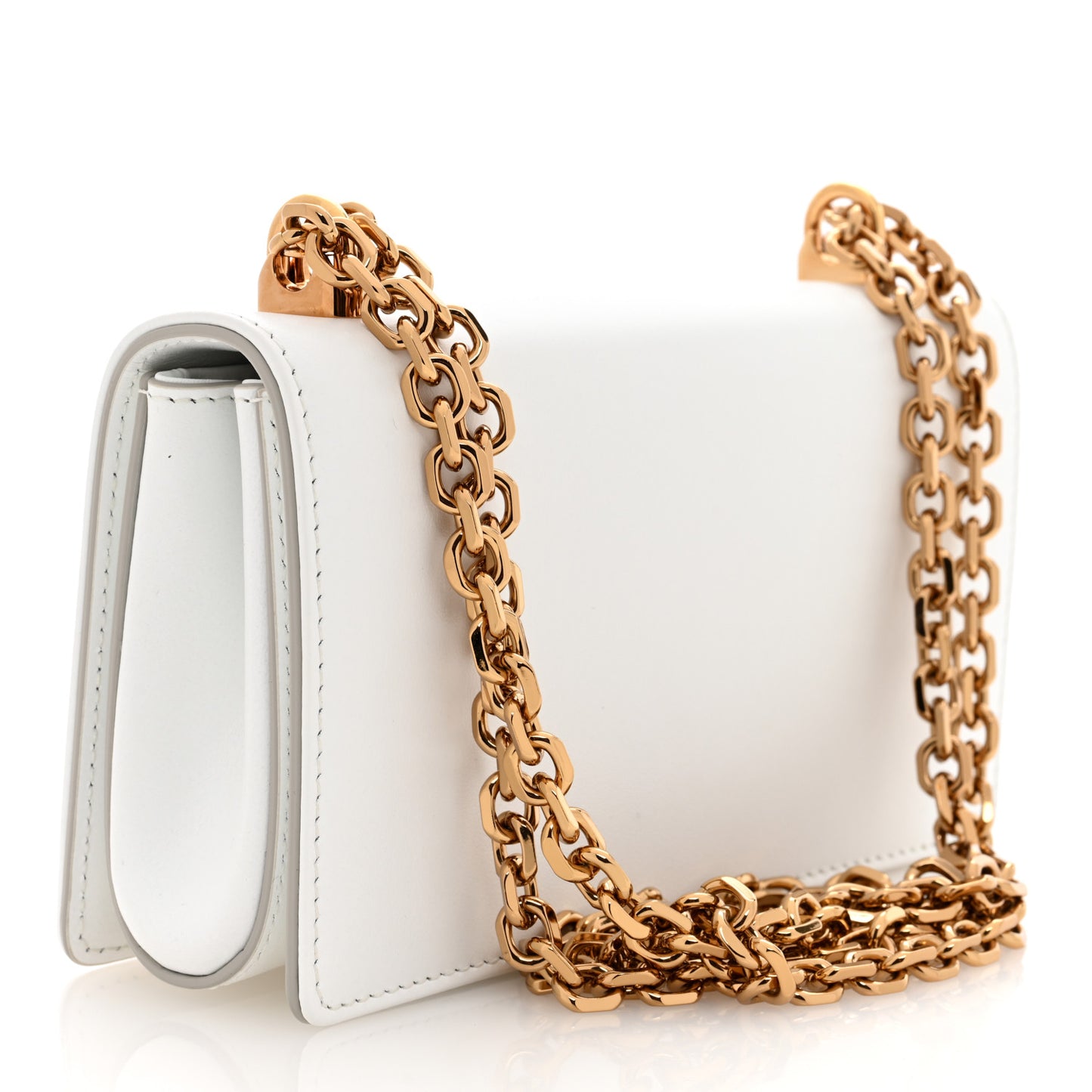 Nappa DG Girls Phone Shoulder Bag White