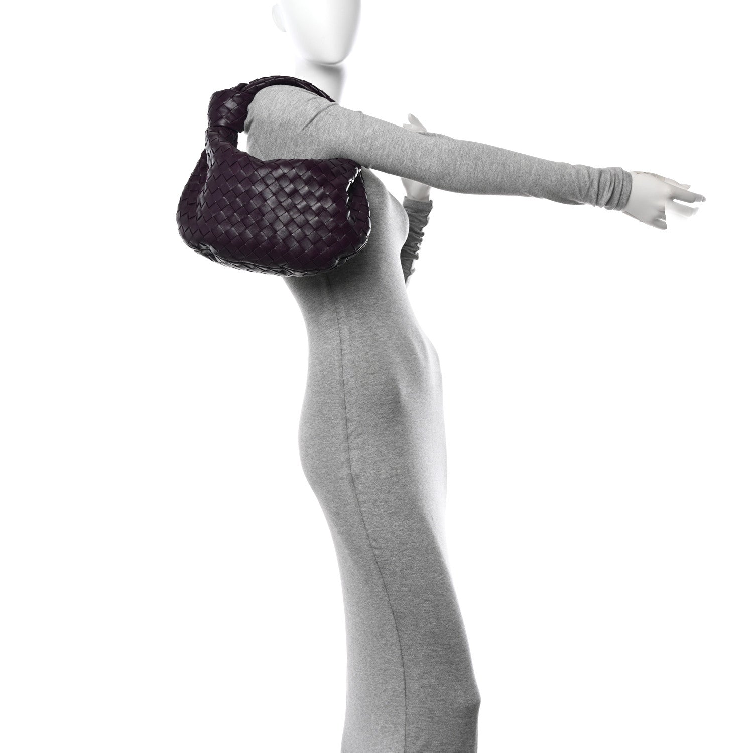 Bottega Veneta Nappa Intrecciato Teen Jodie Hobo Eggplant 2 of 10