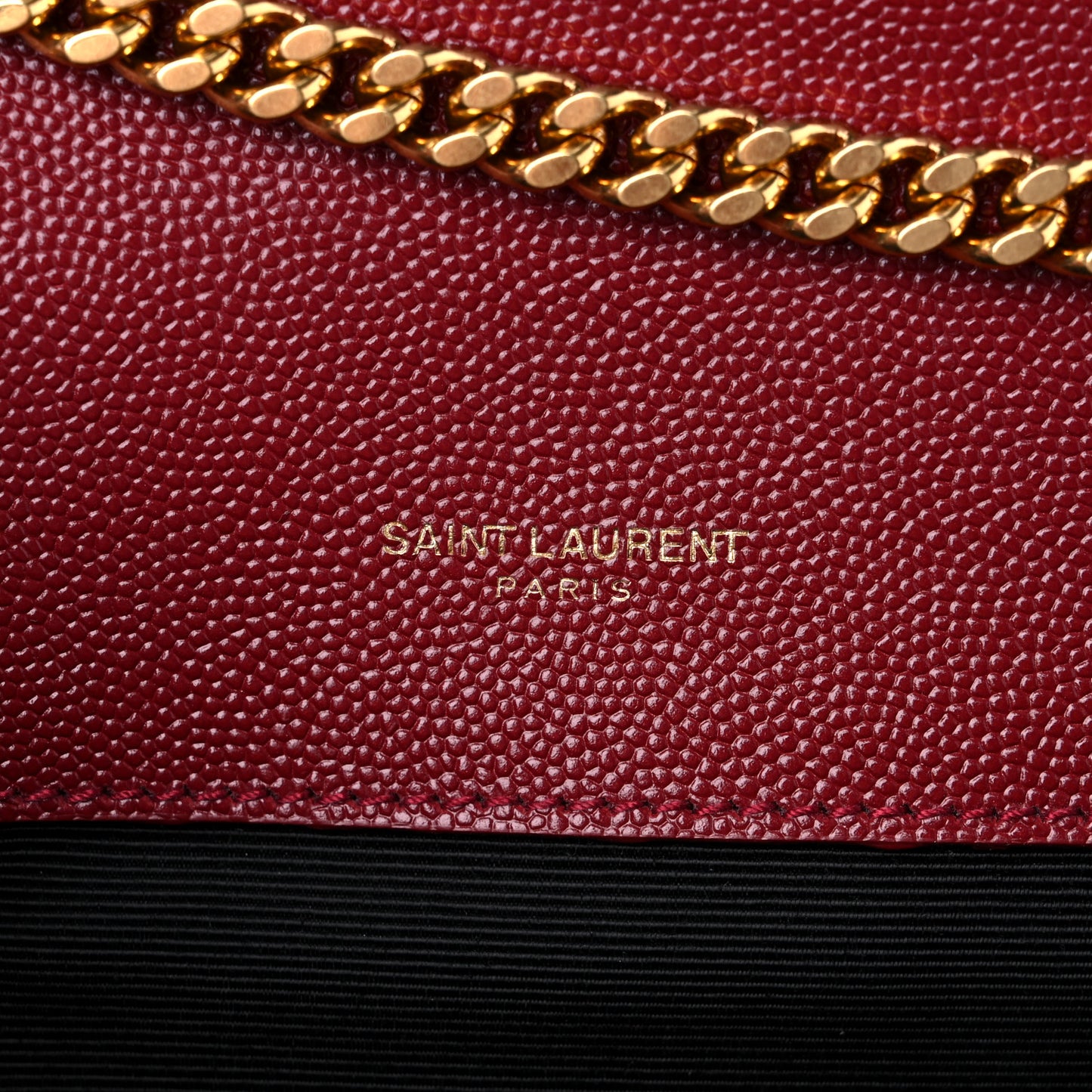 Grain De Poudre Textured Mixed Matelasse Triquilt Small Monogram Satchel Red