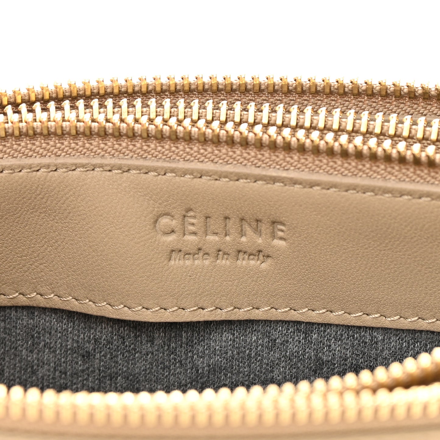 Lambskin Small Trio Crossbody Bag Beige