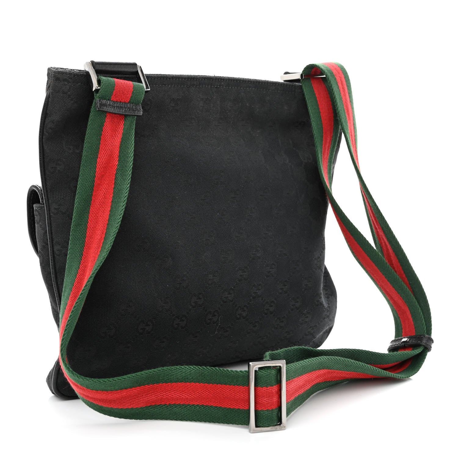 Gucci Monogram Signature Web Small Messenger Black 3 of 18