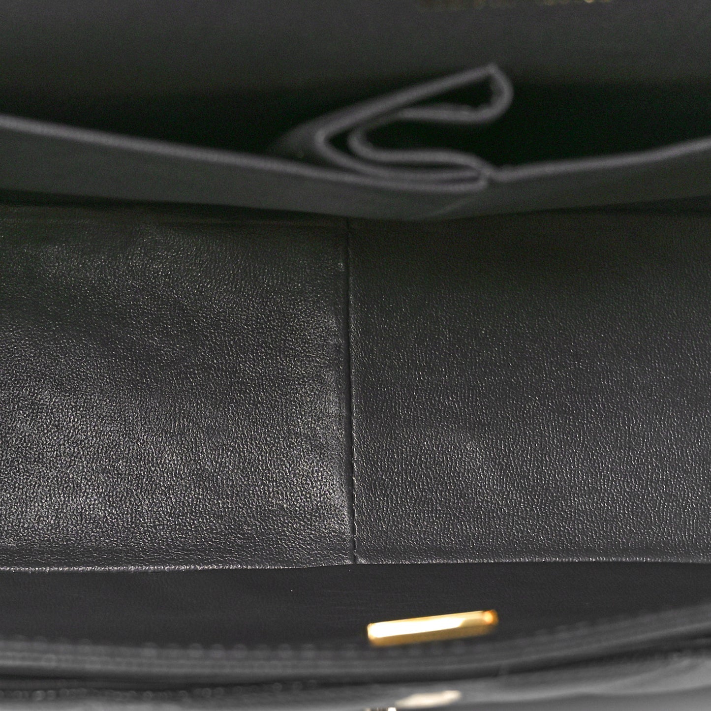 Caviar Quilted Jumbo Double Flap Dark Grey