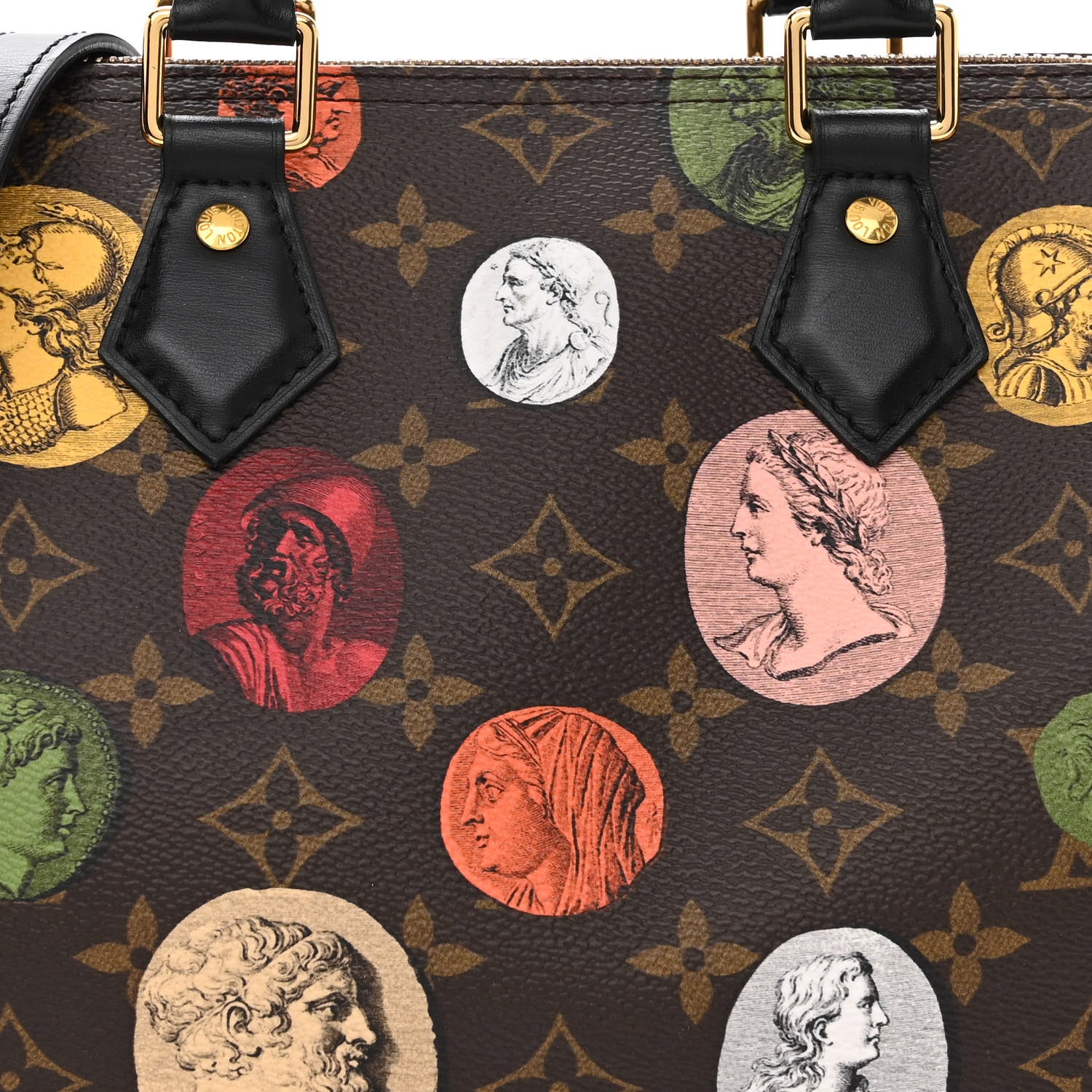 Louis Vuitton x FORNASETTI Monogram Cameo Speedy Bandouliere 25 7 of 9