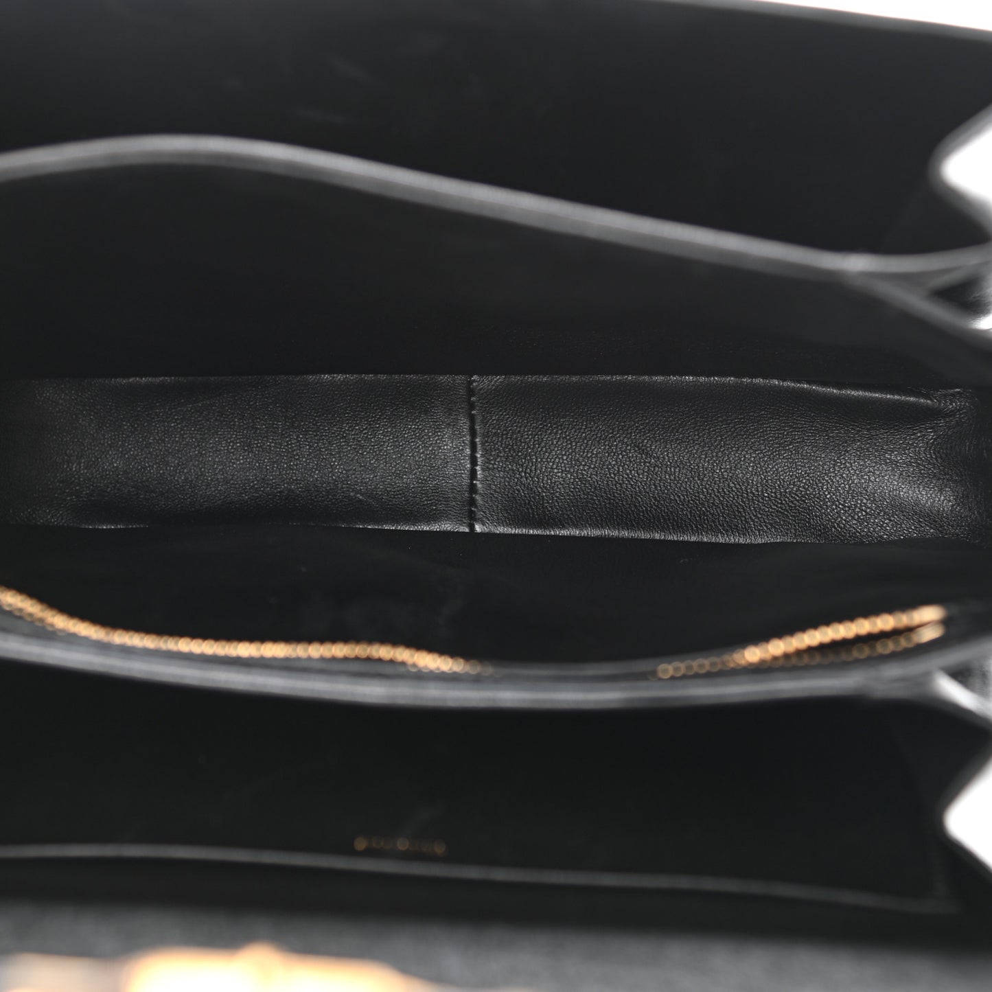 Shiny Calfskin Medium Triomphe Black