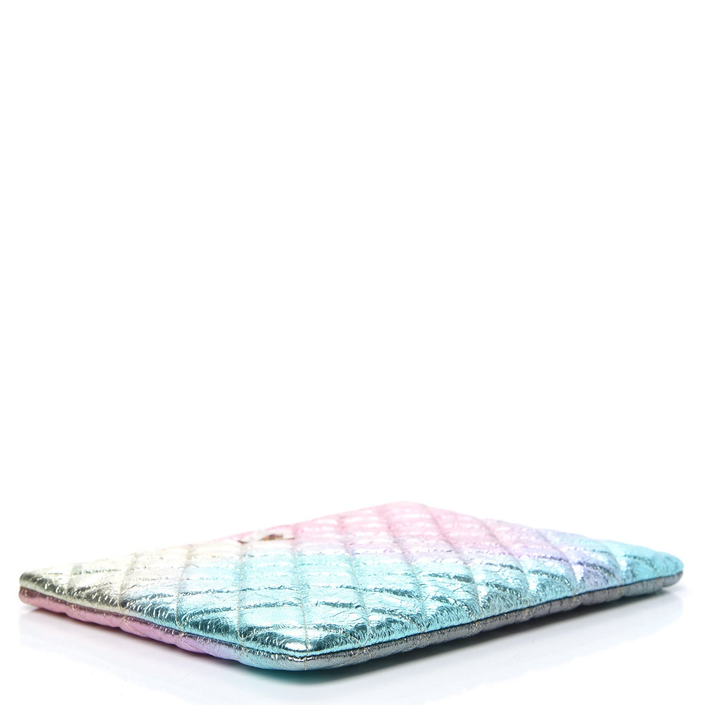 Metallic Goatskin Quilted Medium 2.55 Reissue Cosmetic Case Multicolor