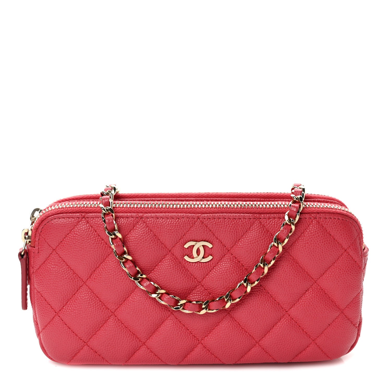 Chanel Caviar Quilted Small Clutch With Chain Pink 1 of 11