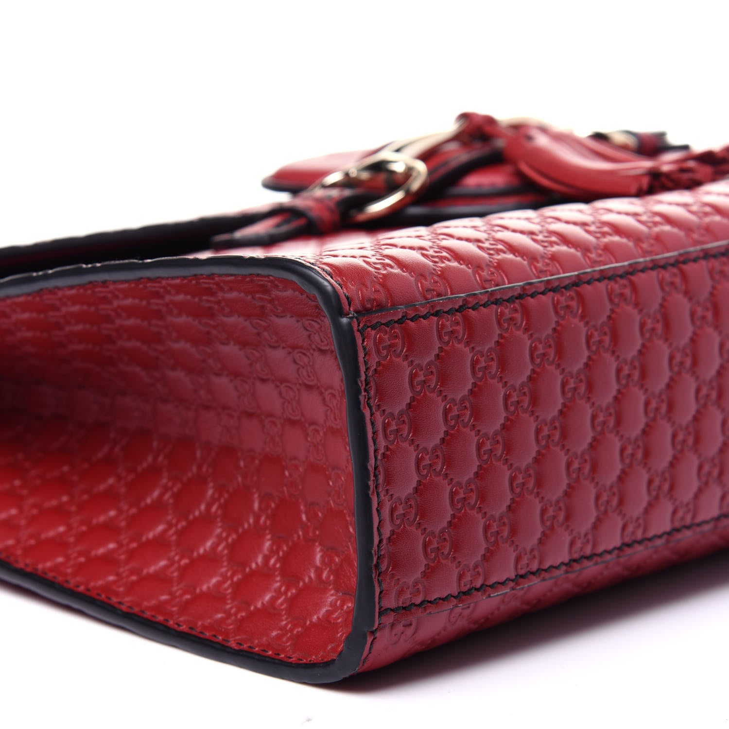 Gucci Microguccissima Medium Emily Chain Shoulder Bag Red 6 of 11