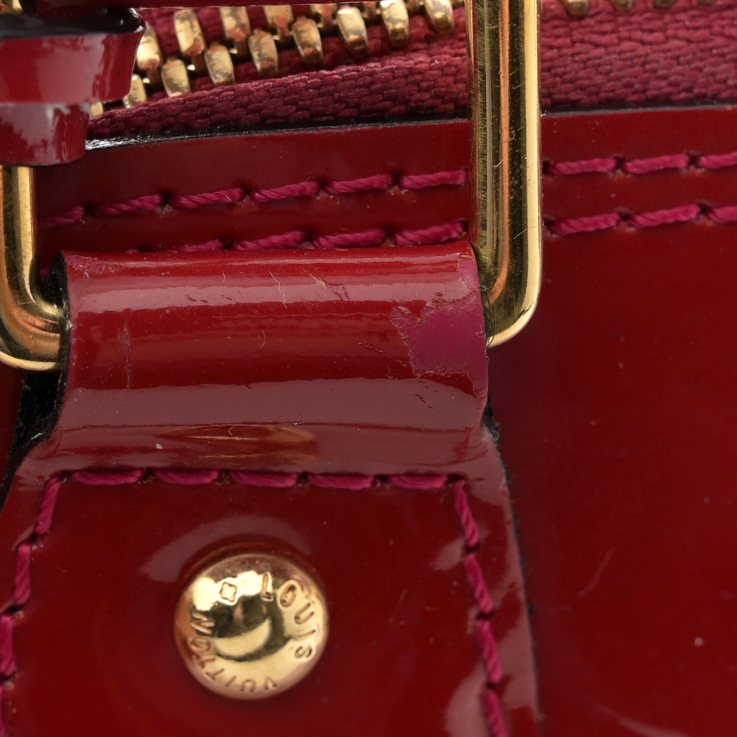 Louis Vuitton Vernis Alma BB Rose Indien 13 of 14