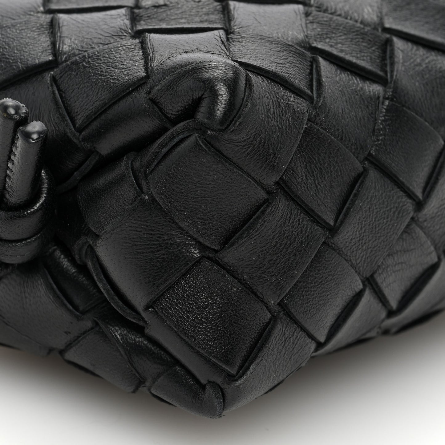 Nappa Intrecciato Candy Loop Camera Bag Black