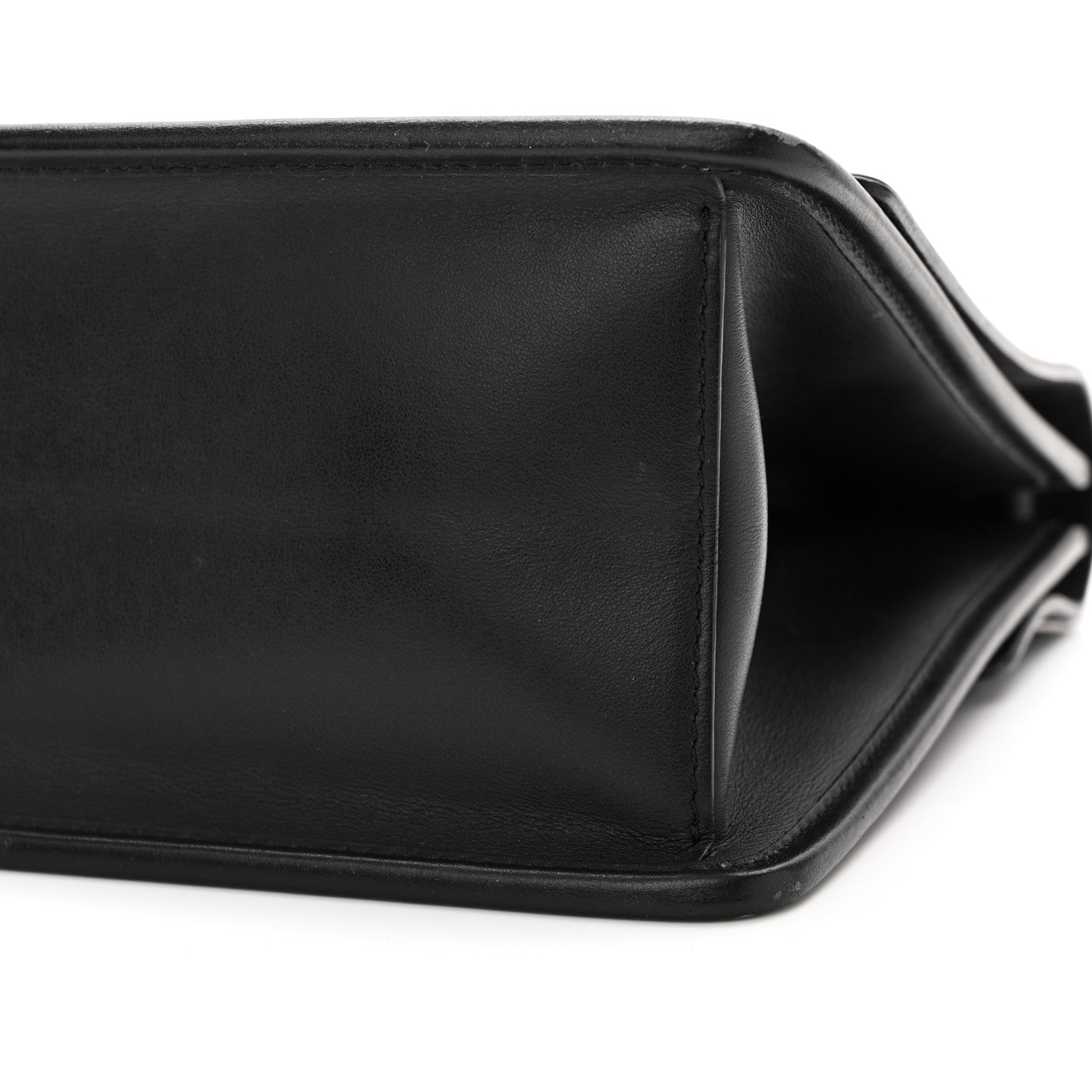 Fendi Vitello Century Velvet F is Fendi FF Kan I Shoulder Bag Black Tobacco 10 of 11