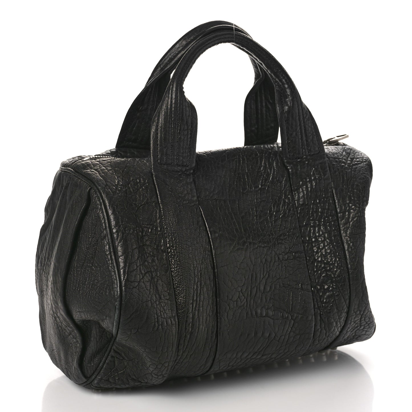 Pebbled Lambskin Rockie Black Nickel Hardware