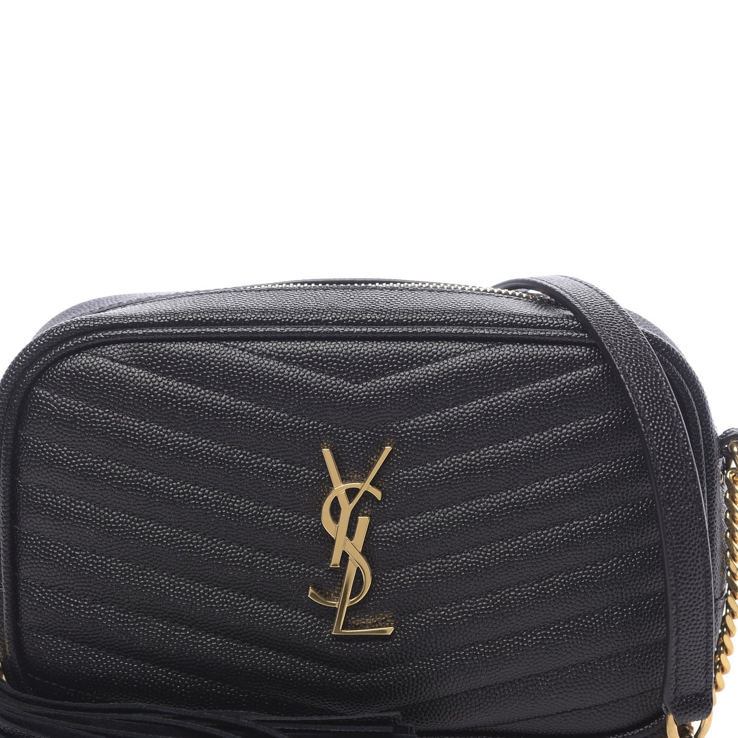 Grain De Poudre Matelasse Monogram Mini Lou Camera Bag Black