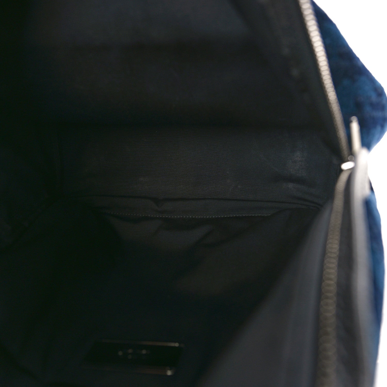 Christian Dior Oblique Velvet Calfskin Backpack Navy 5 of 11