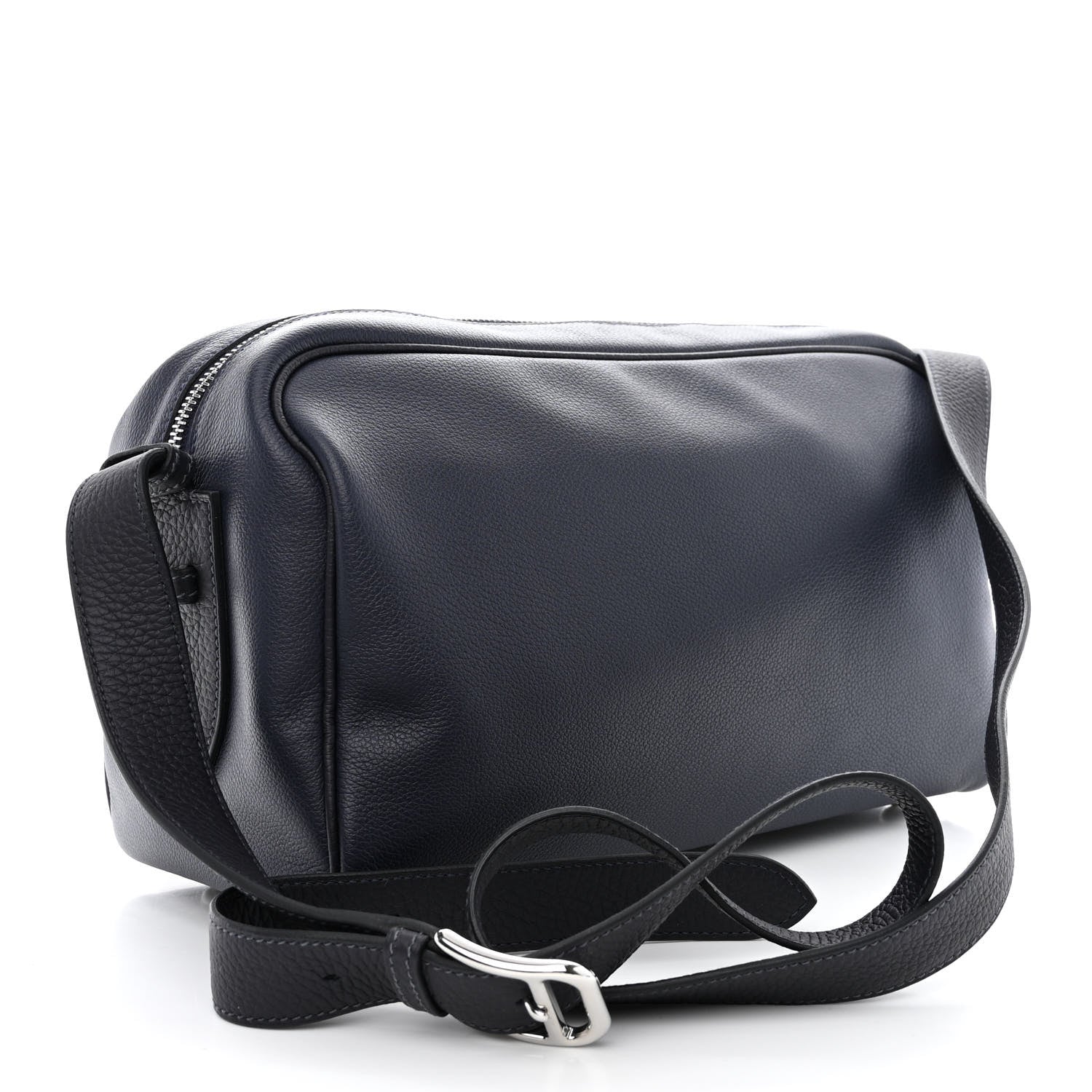 Hermes Evercolor Taurillon Clemence Petit Courrier Bag Bleu Nuit Caban 3 of 10