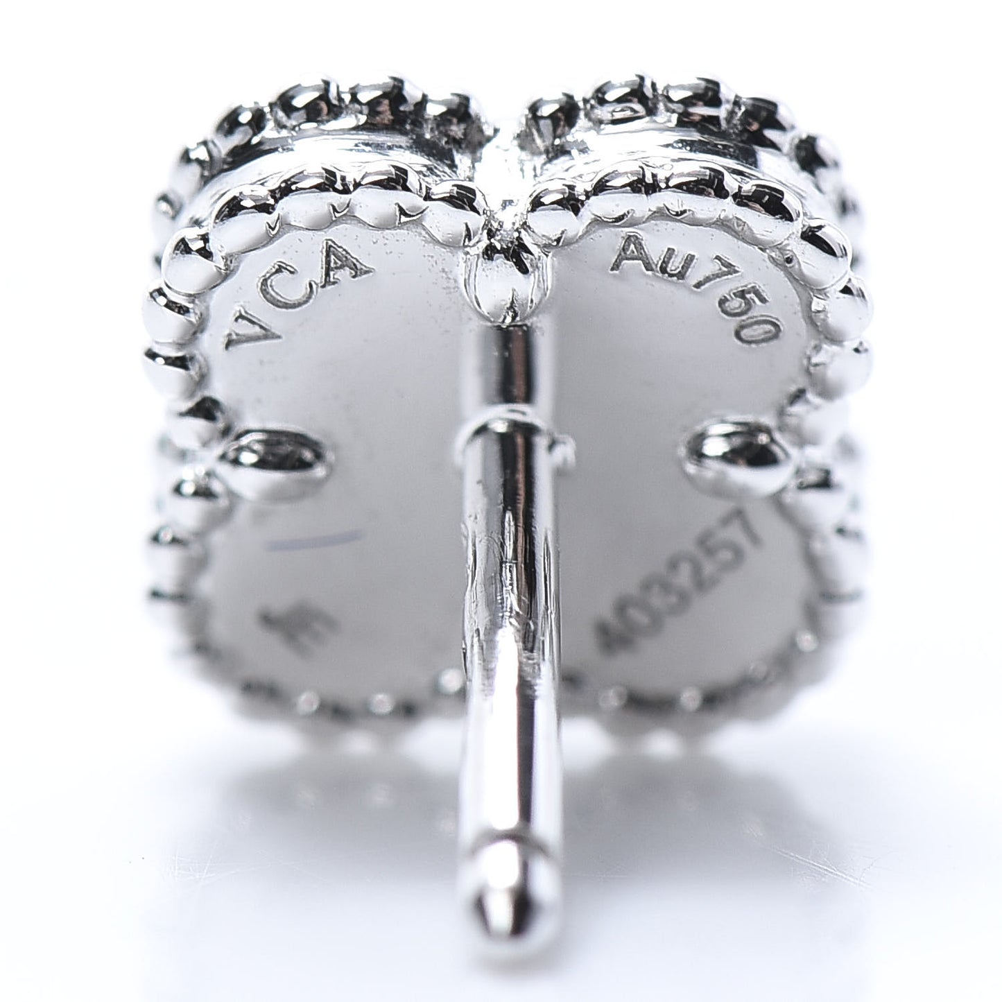 18K White Gold Turquoise Sweet Alhambra Earrings
