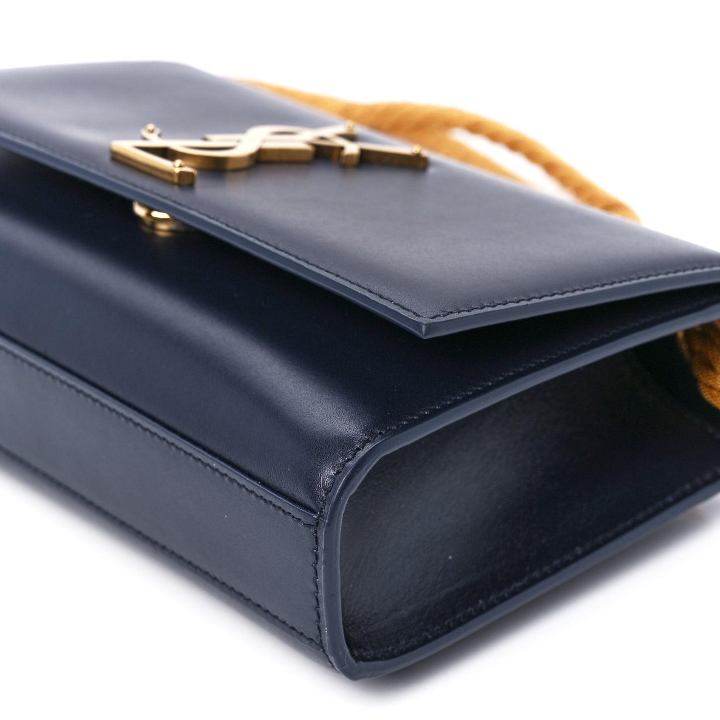 Calfskin Small Monogram Kate Satchel Deep Marine