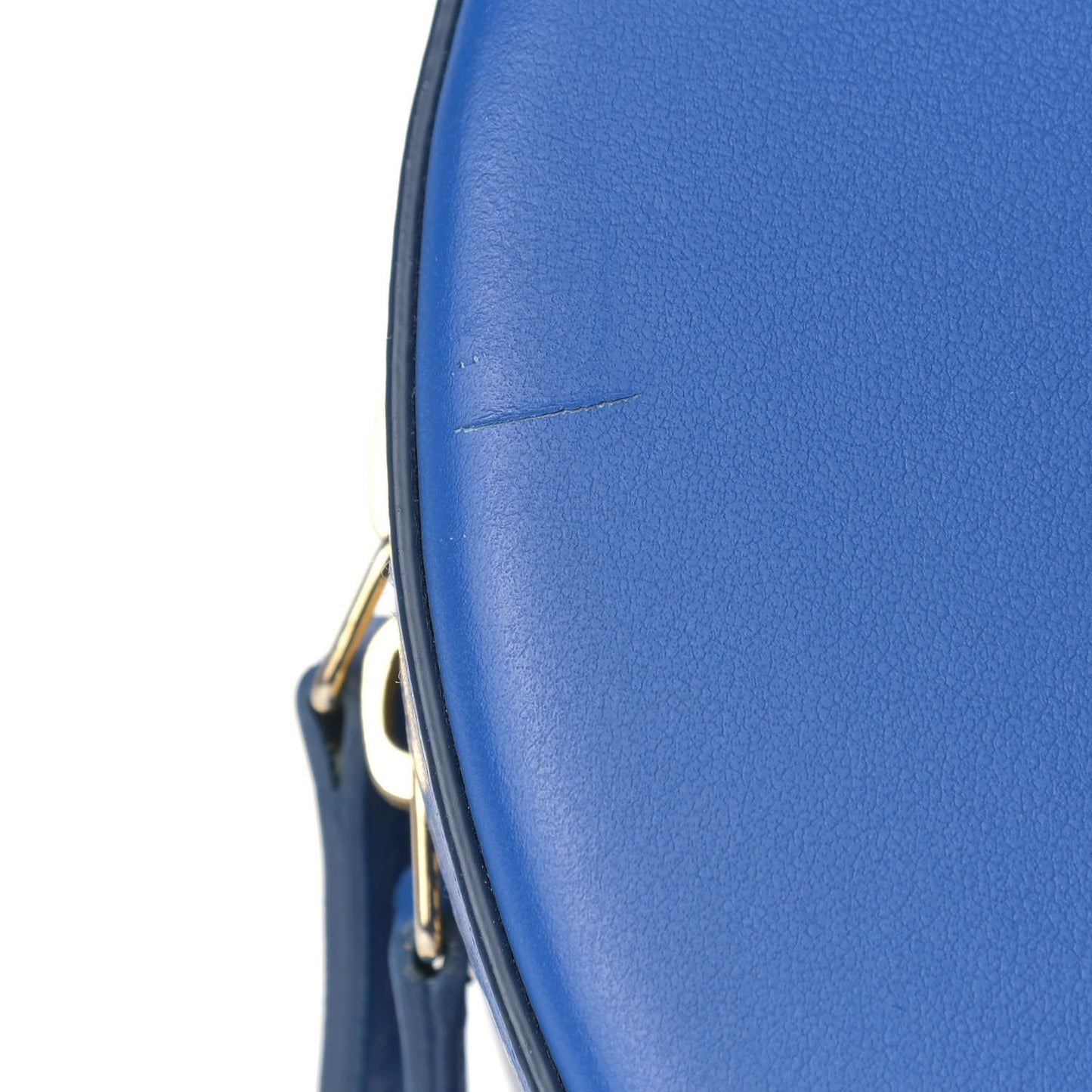Calfskin Circle Crossbody Bag Royal