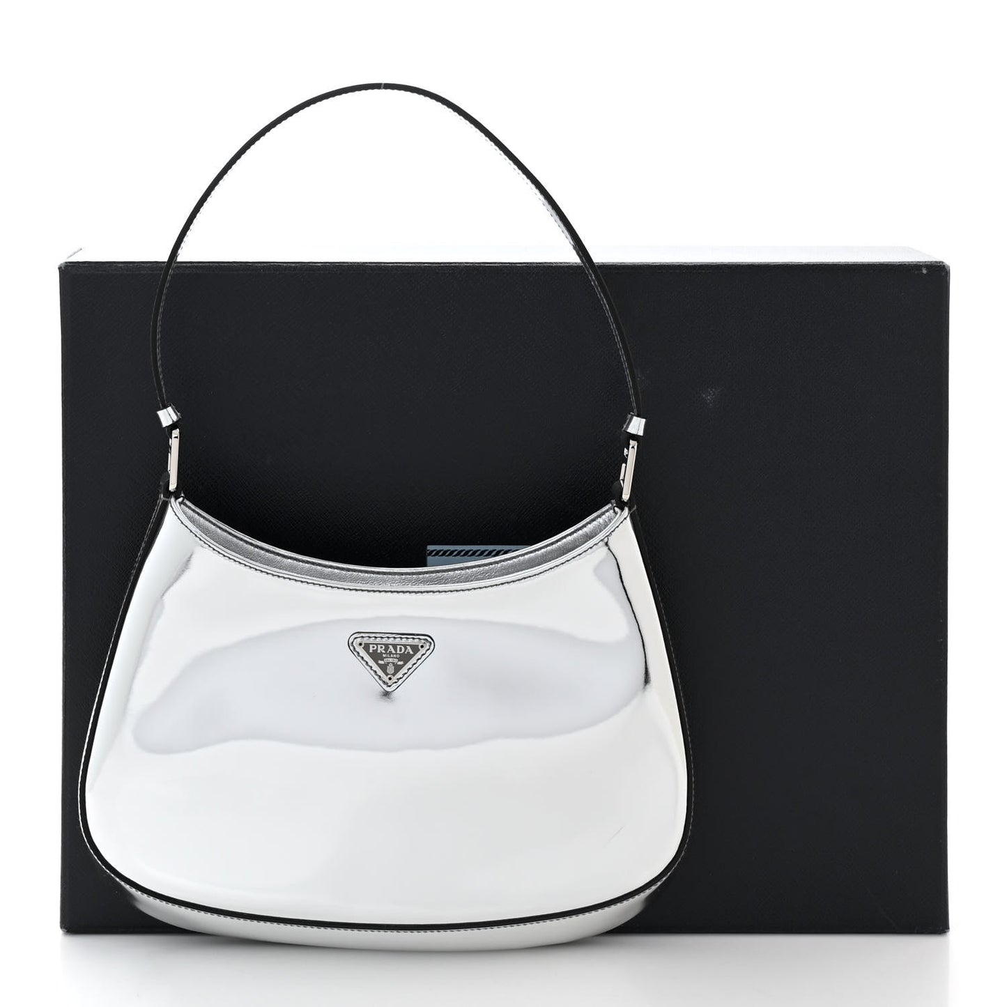 Spazzolato Cleo Shoulder Bag Argento