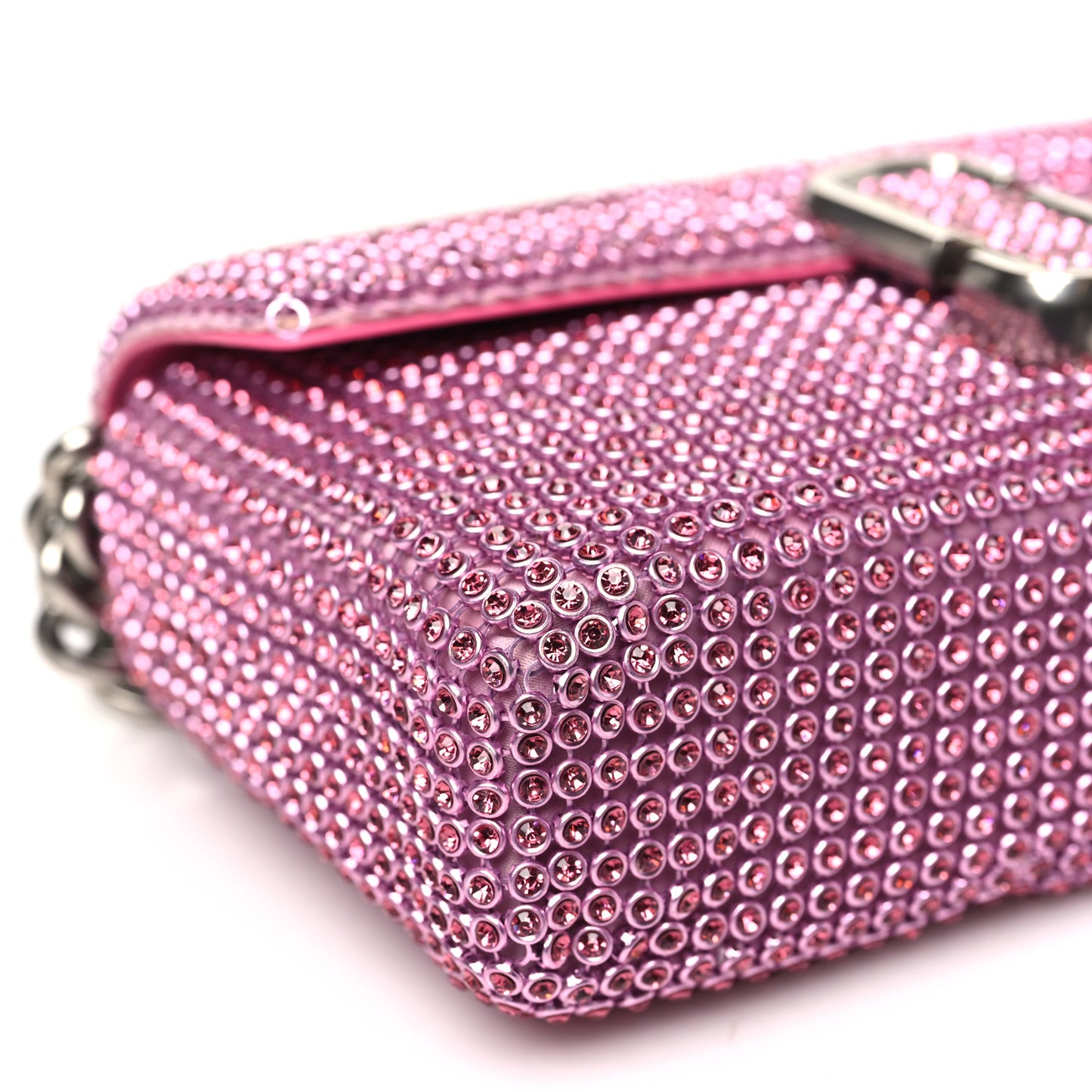The Rhinestone J Marc Mini Shoulder Bag Petal Pink