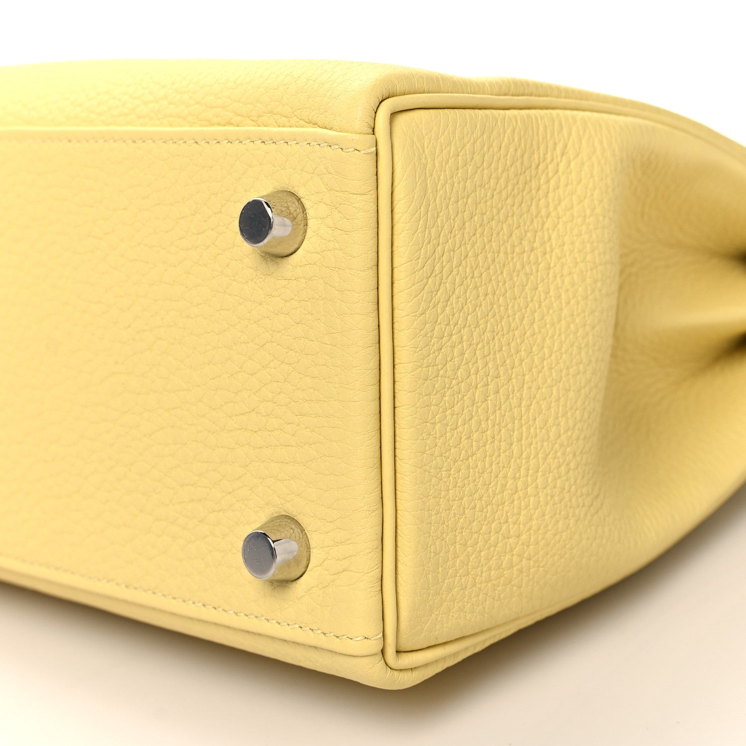 Hermes Togo Kelly Retourne 25 Jaune Poussin 10 of 11