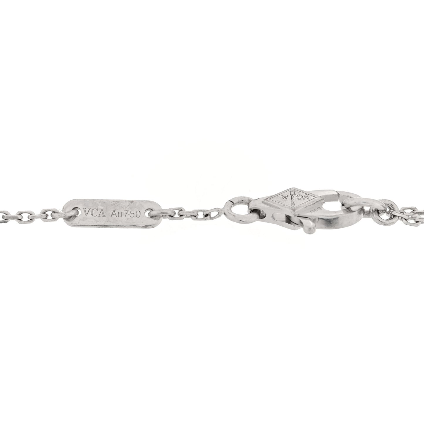 18K White Gold Diamond Sweet Alhambra Bracelet