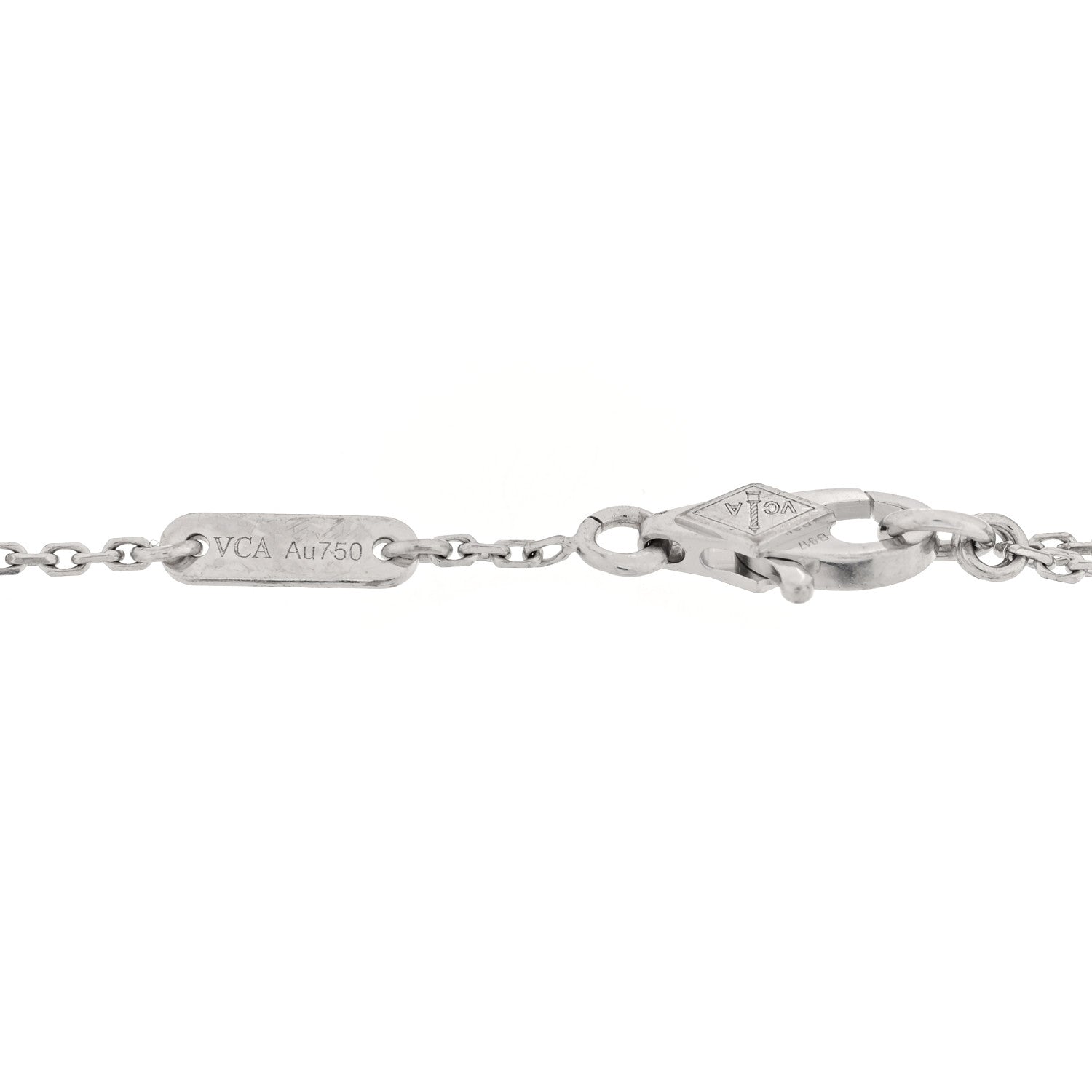Van Cleef & Arpels 18K White Gold Diamond Sweet Alhambra Bracelet 3 of 3