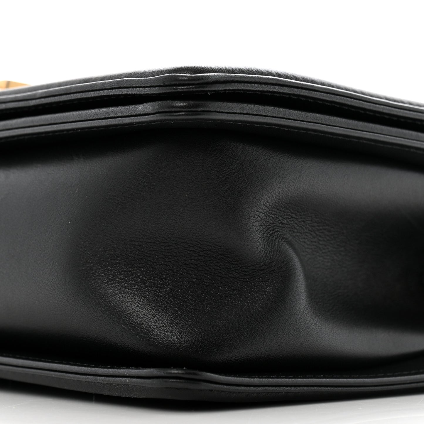 Calfskin Medium Boy Logo Top Handle Flap Black